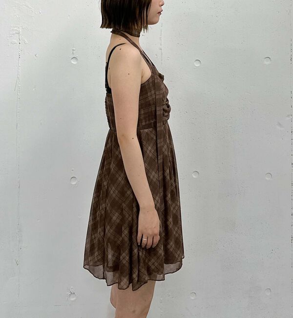 archives「&rsquo;チュールチェックミニキャミワンピース&rsquo;」|チュニック|