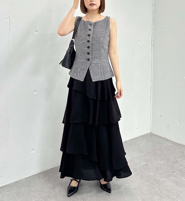 archives「アシメ楊柳シャイニーティアードスカート」|スカート|