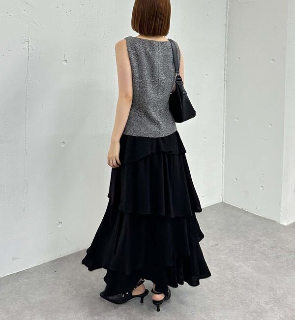 archives「アシメ楊柳シャイニーティアードスカート」|スカート|