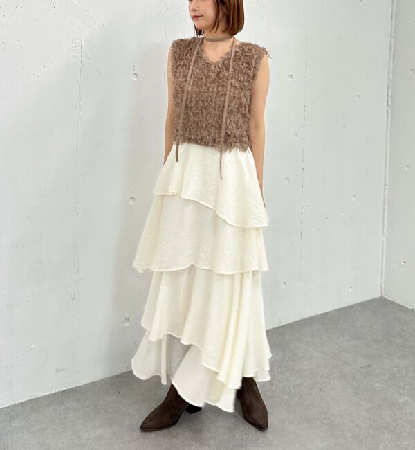 archives「アシメ楊柳シャイニーティアードスカート」|スカート|