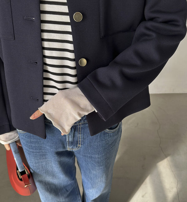 Doux archives「カルゼダンボールノーカラージャケット」|ノーカラージャケット|