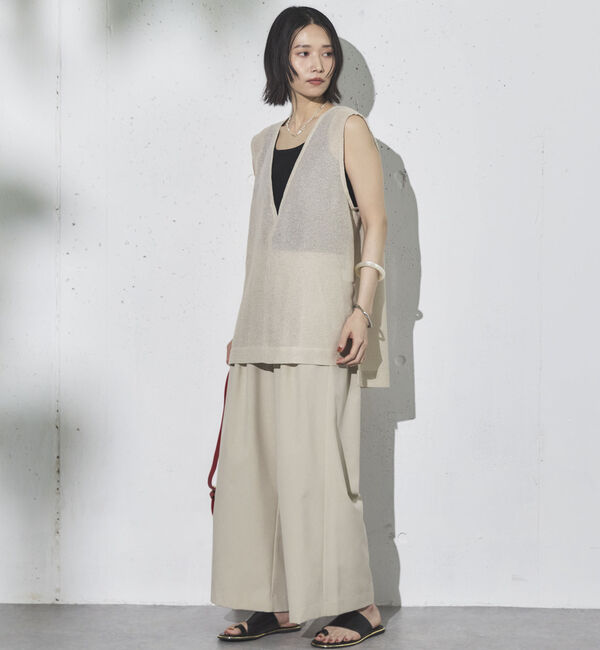 Doux archives「ラメメッシュベスト」|テーラードジャケット|