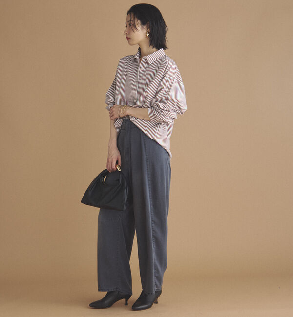 Doux archives「ストライプベーシックオーバーシャツ」|シャツ・ブラウス|