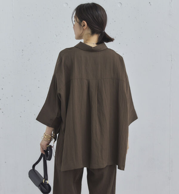 Doux archives「【セットアップ対応】スキッパードロストシャツ」|シャツ・ブラウス|