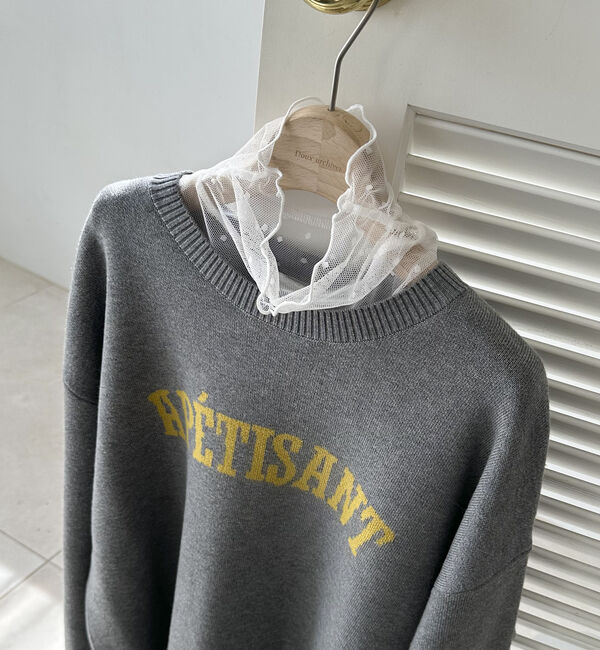 Doux archives「ドットチュールハイネックプルオーバー」|Tシャツ・カットソー|