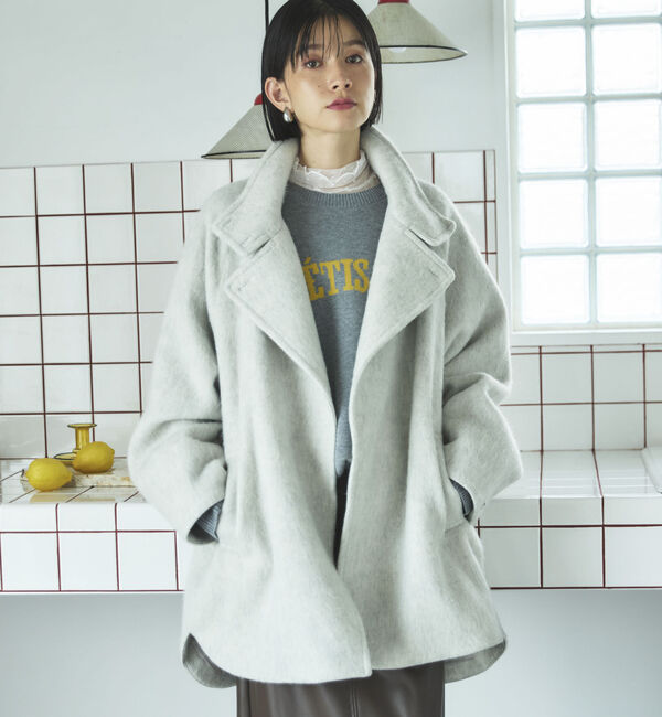 Doux archives「ドットチュールハイネックプルオーバー」|Tシャツ・カットソー|