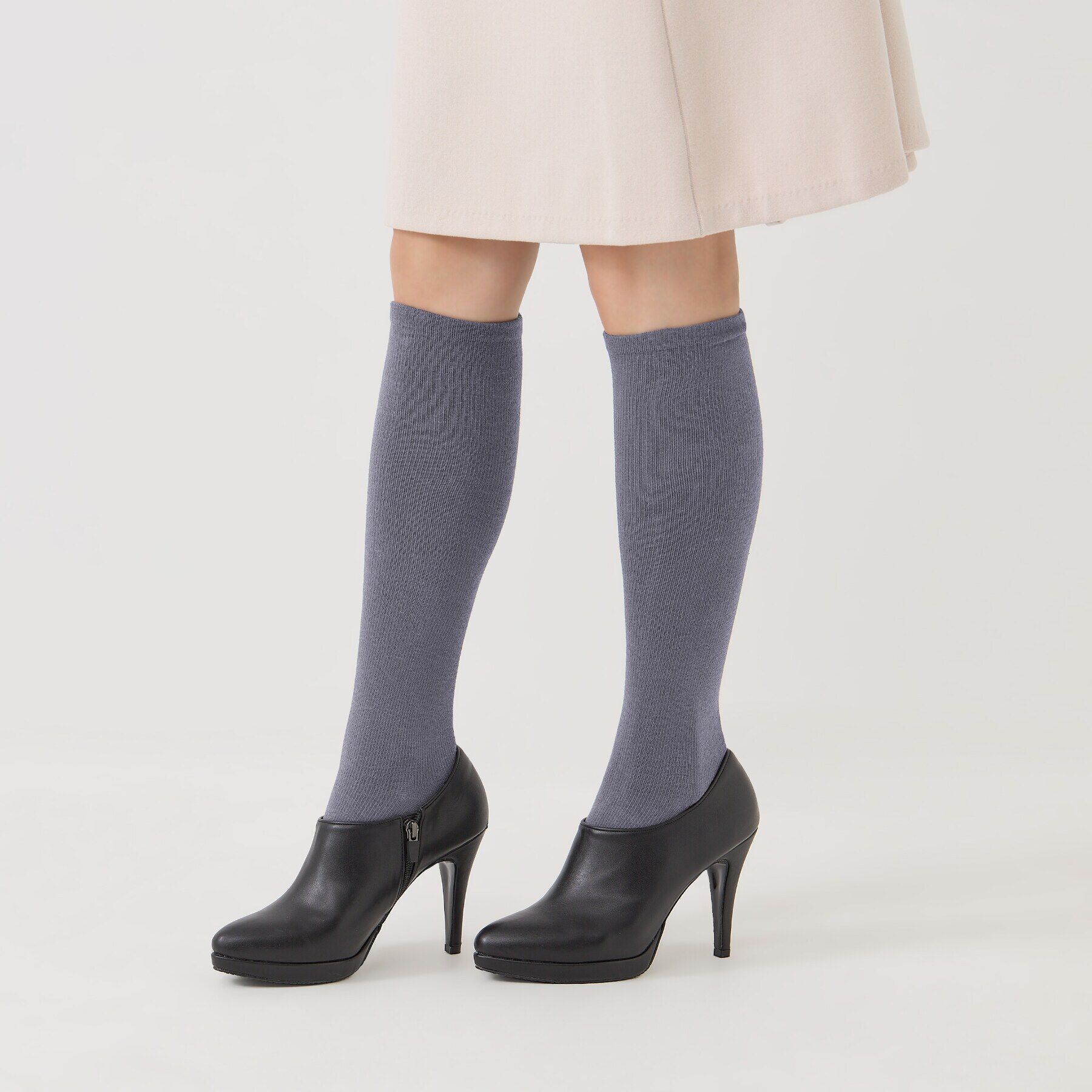 SHOO･LA･RUE「【GUNZE】ハード着圧ソックス（ひざ下）」|ソックス|