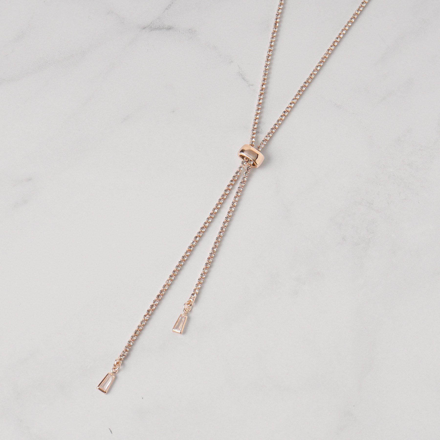 SHOO･LA･RUE「キラキラダイヤレーンネックレス」|ネックレス|