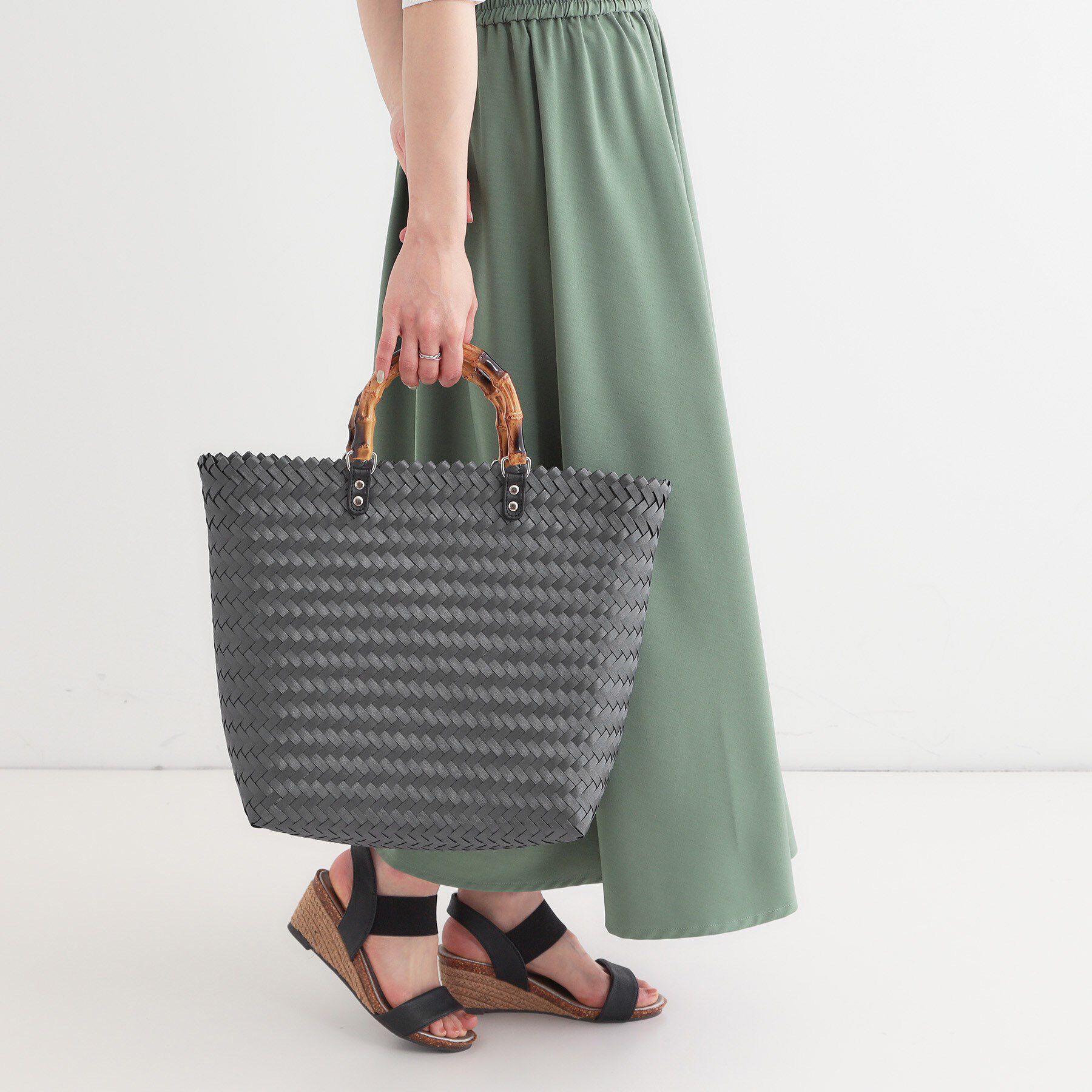 SHOO･LA･RUE「雑材風メッシュトートバッグ」|トートバッグ|