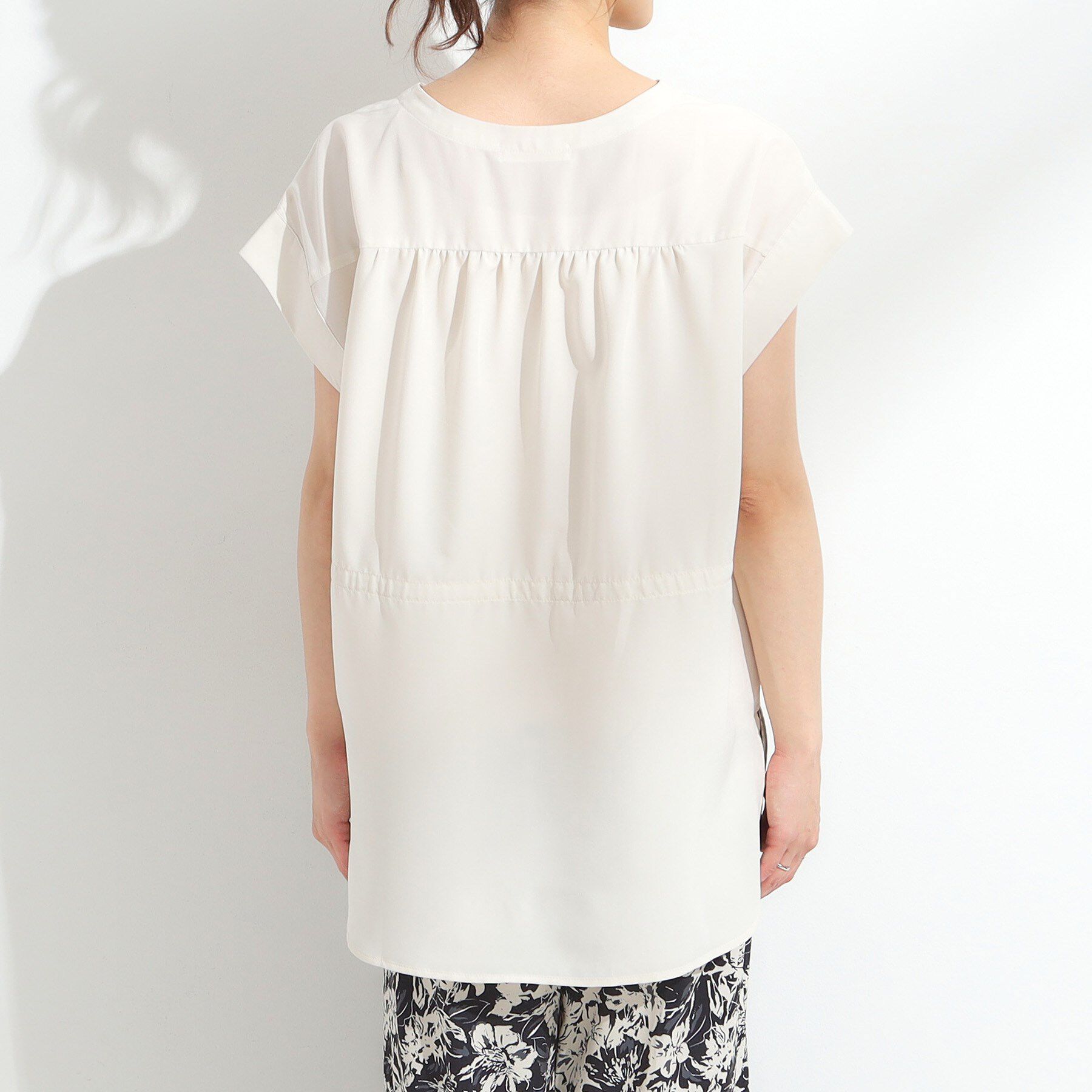 SHOO･LA･RUE「【S-LL】シルエットが変えられる サファリシャツ」|シャツ・ブラウス|