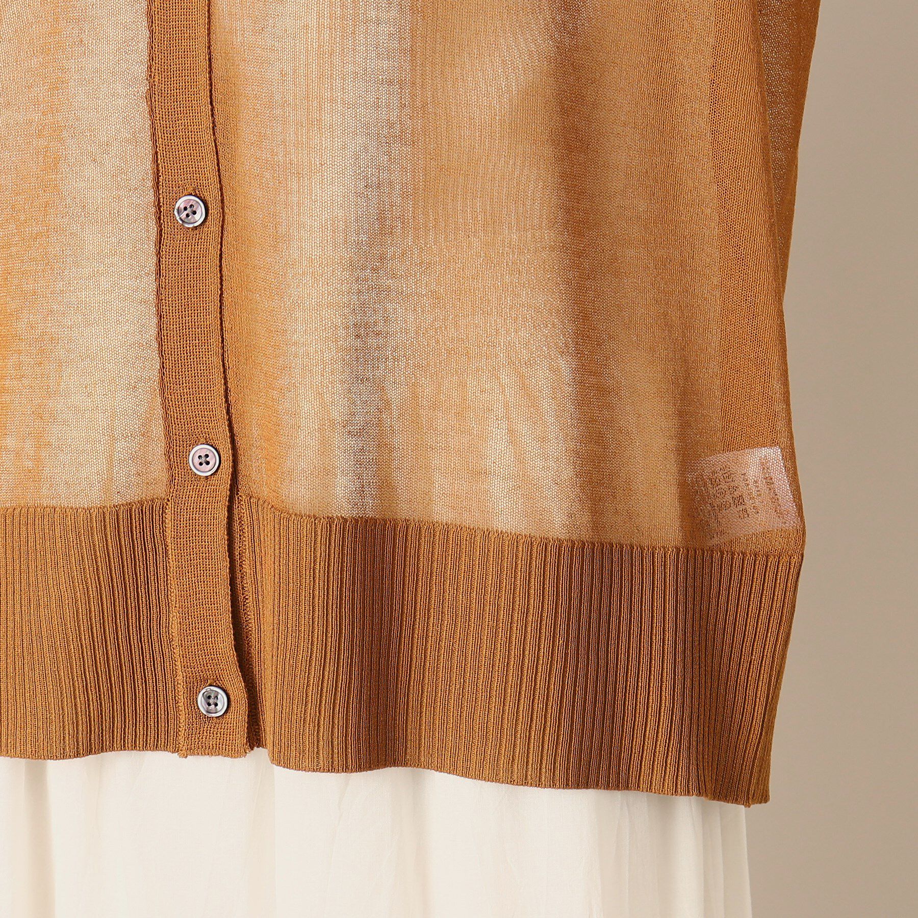 Dessin「【洗える】リネンブレンドVネックカーディガン」|カーディガン|