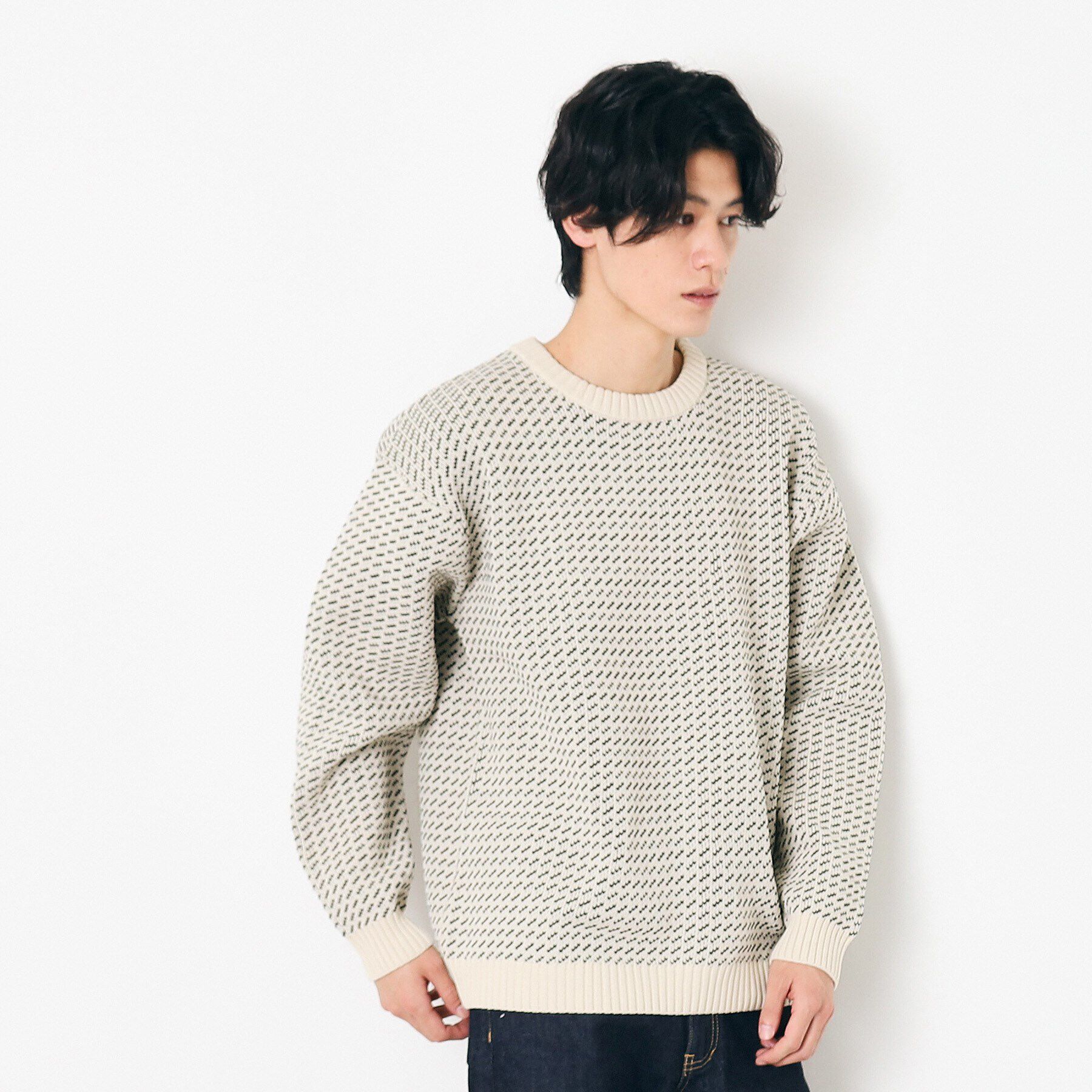 Dessin「【洗える】バーズアイニット」|ニット・セーター|
