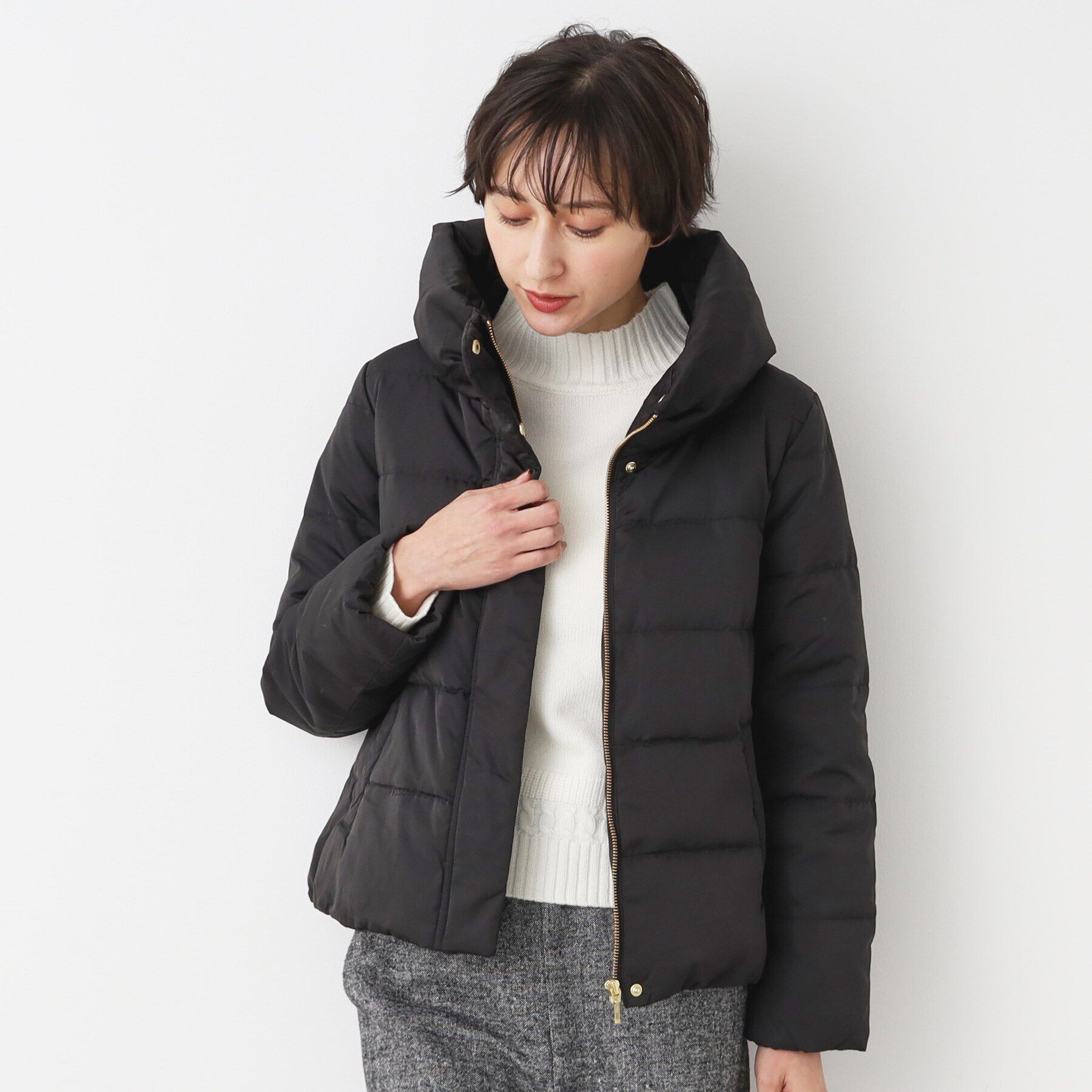 Dessin「【4サイズ展開】ピーチスキンショート丈ダウンコート（XS～L）」|ダウン|