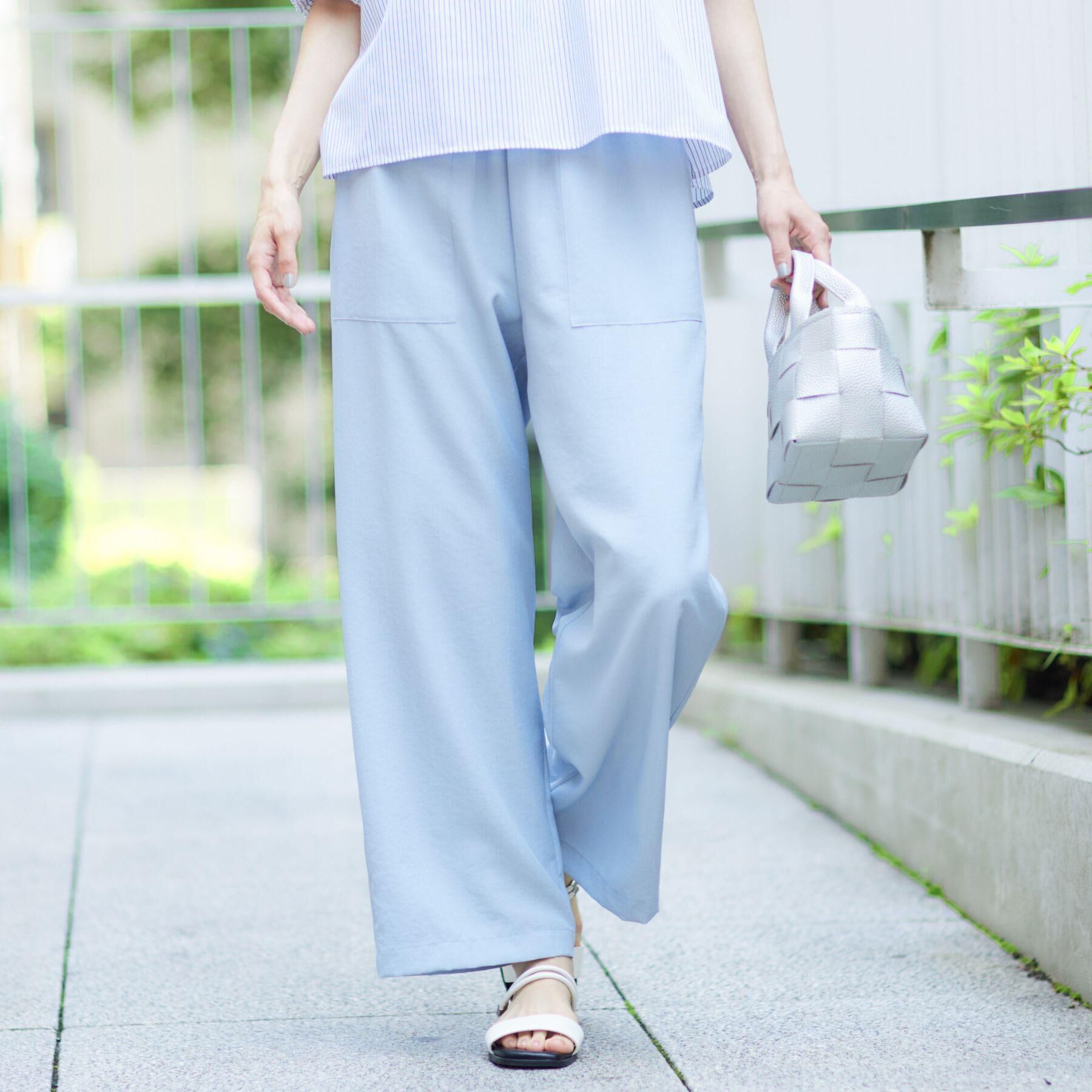 Dessin「【ウエストゴム】アウトポケット付きパンツ（XS～L）」|その他|サックスブルー(09