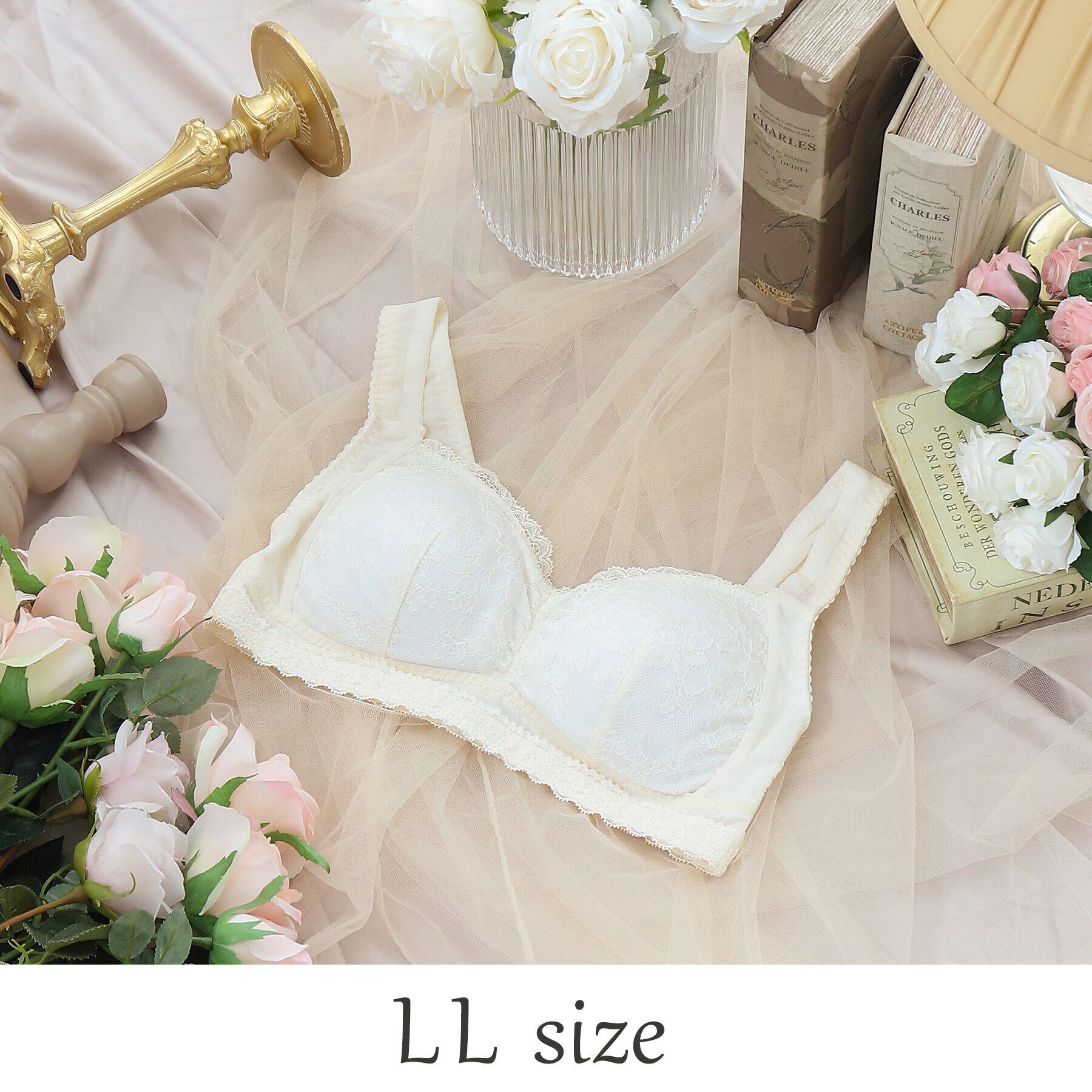 Risa Magli「◆マリカ おやすみブラ」|インナー|アイボリー(004)