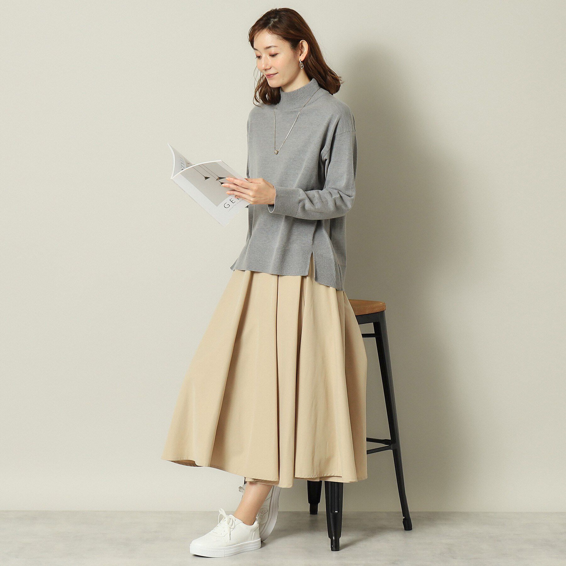 ITS&rsquo;DEMO「【手洗い可】ハイネックニット」|ニット・セーター|