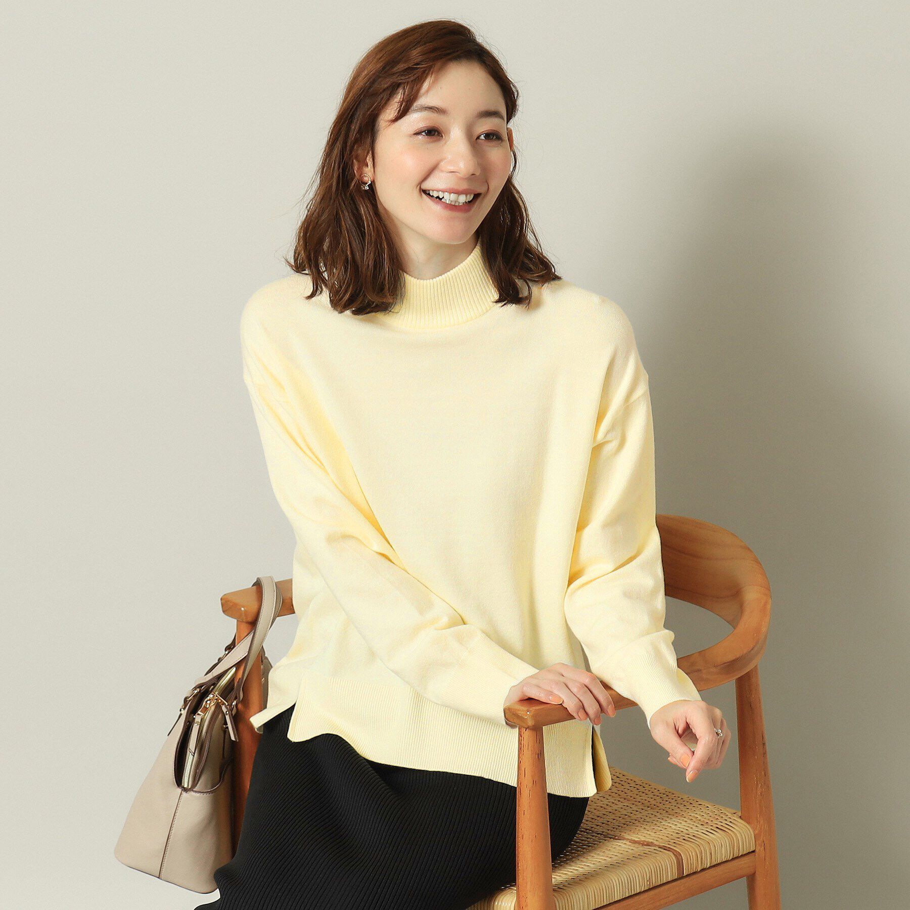 ITS&rsquo;DEMO「【手洗い可】ハイネックニット」|ニット・セーター|