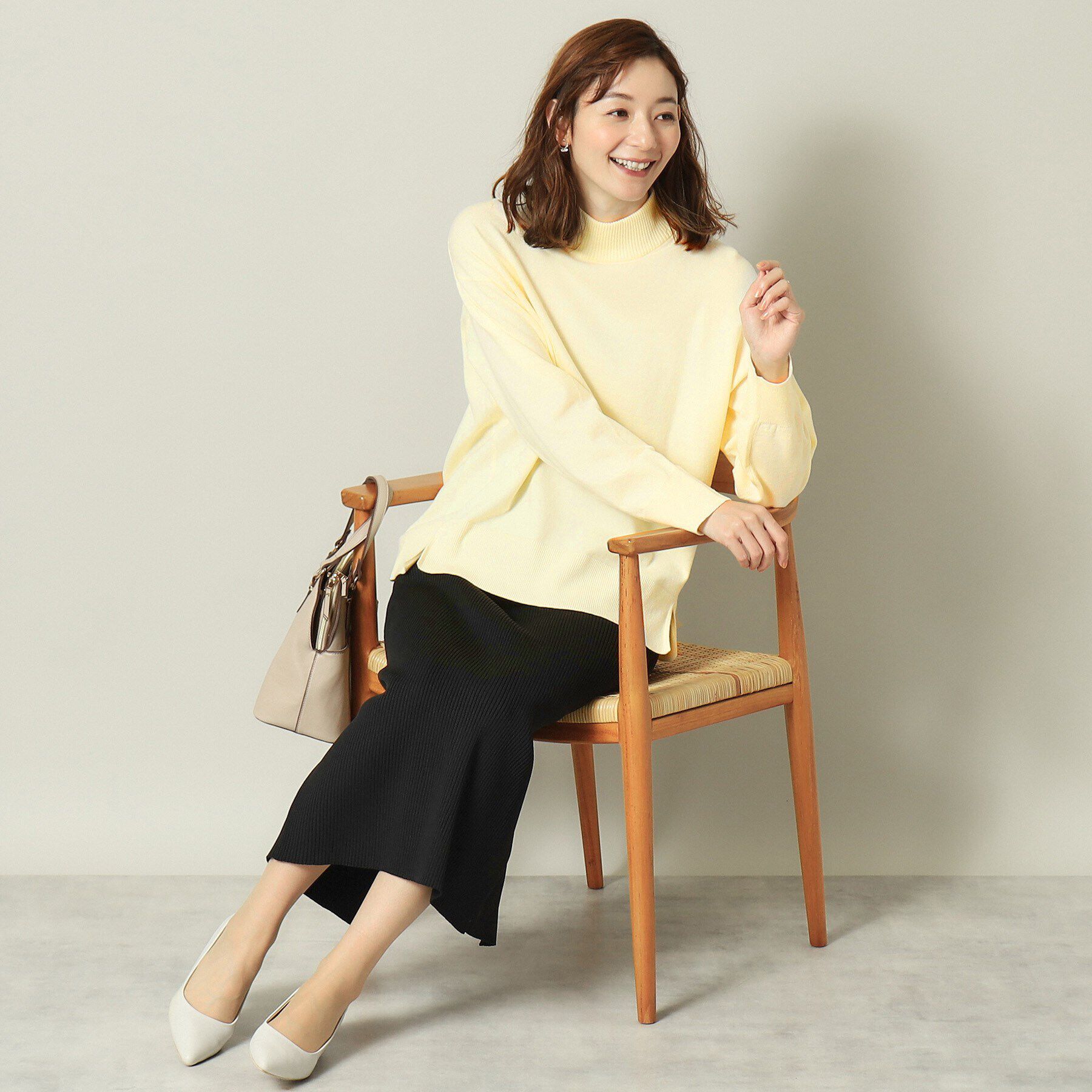 ITS&rsquo;DEMO「【手洗い可】ハイネックニット」|ニット・セーター|