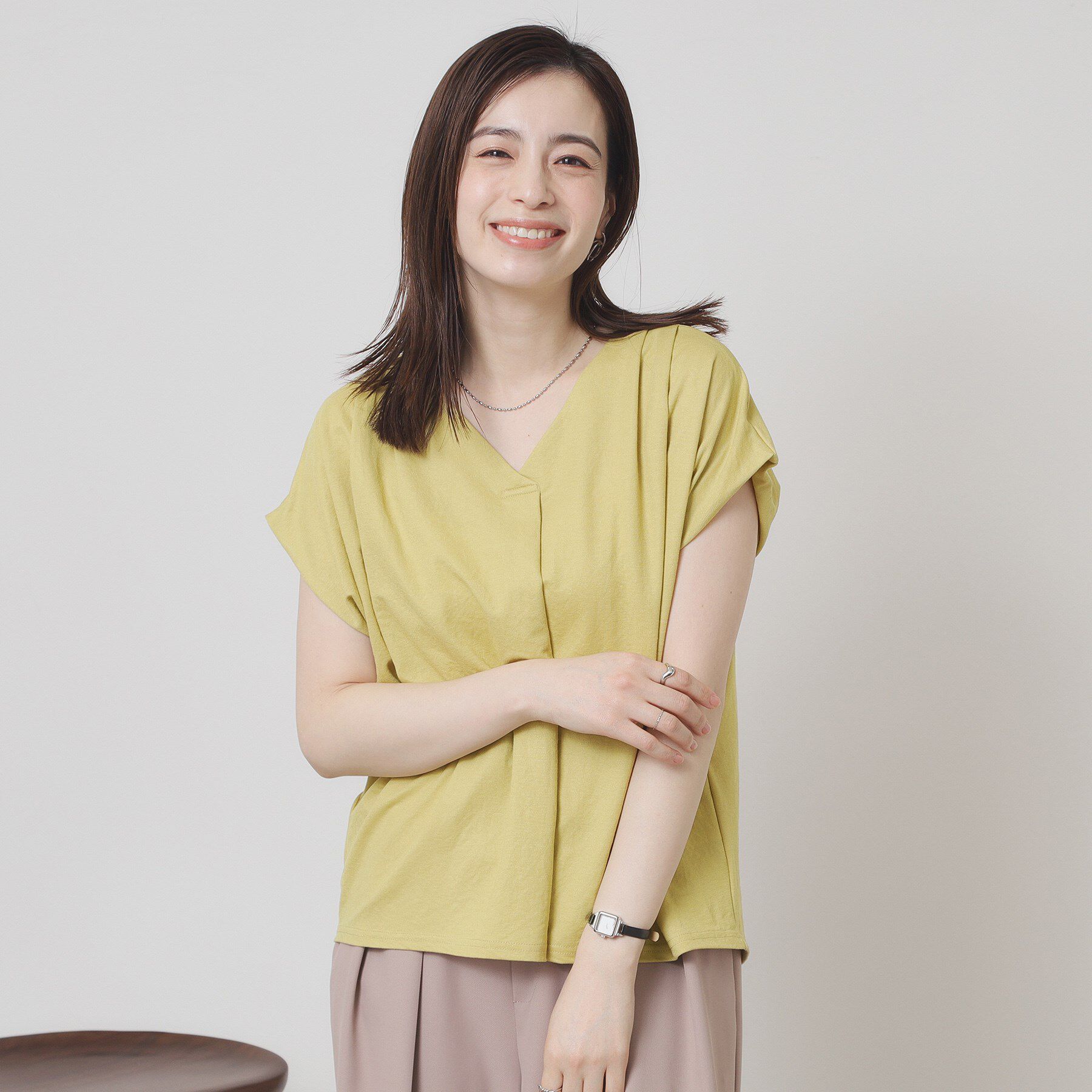 ITS&rsquo;DEMO「【接触冷感／手洗い可】カノコスキッパーブラウス」|シャツ・ブラウス|