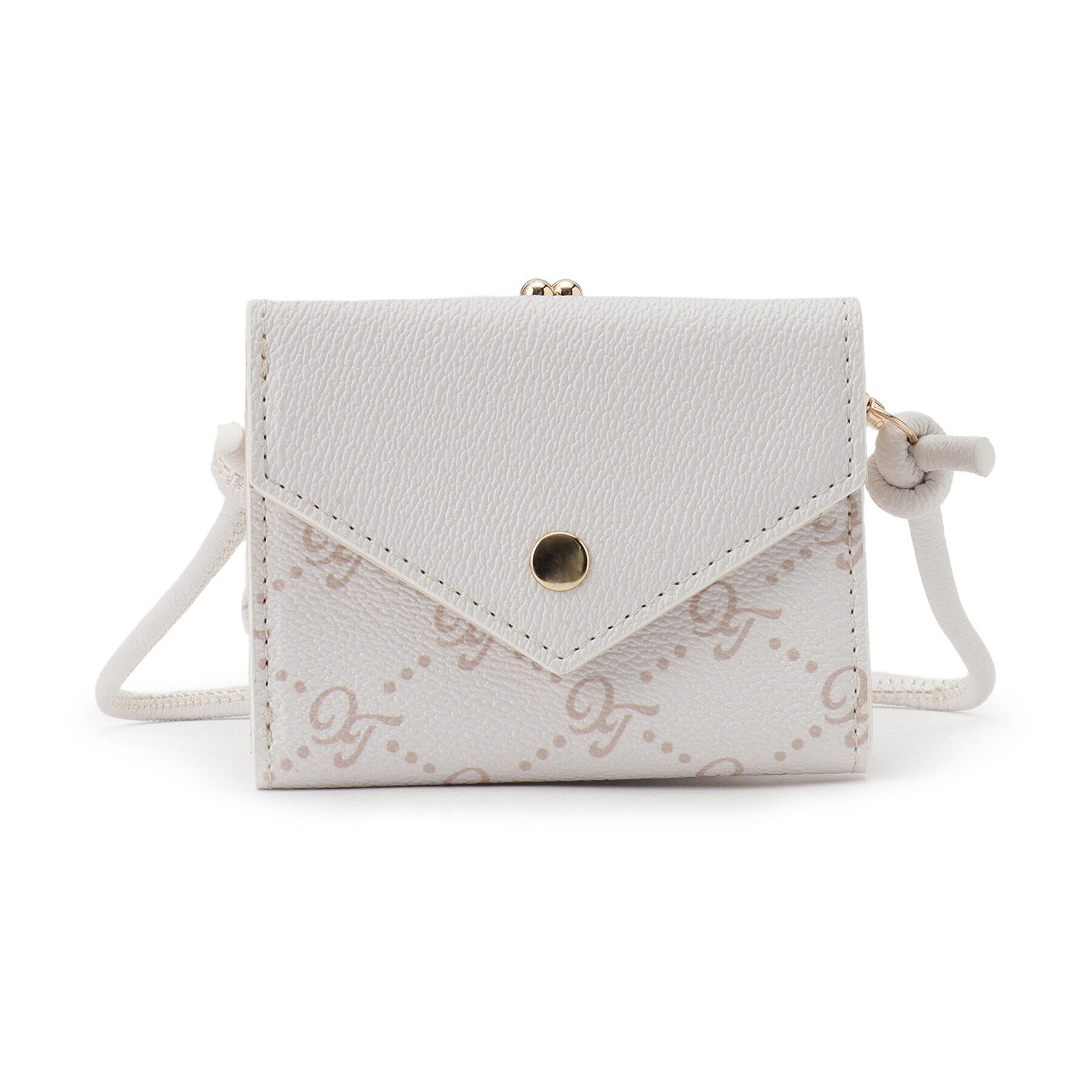 Ober Tashe「合皮ミニ財布ショルダー」|財布|アイボリー(004)