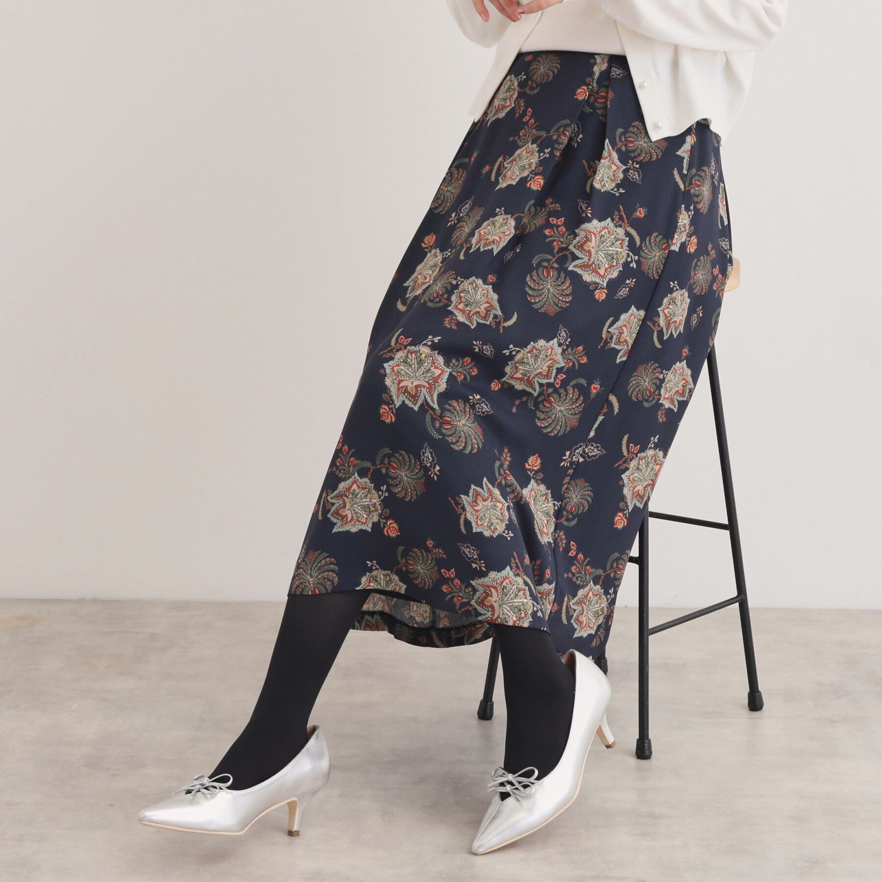 SunaUna「【＆yours project／オリエンタルプリント】フレアスカート」|スカート|