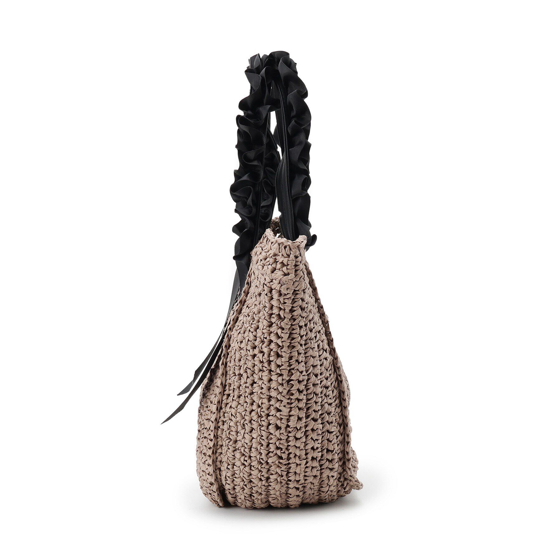 SunaUna「【持ち手フリルリボン】ペーパーバッグ」|トートバッグ|