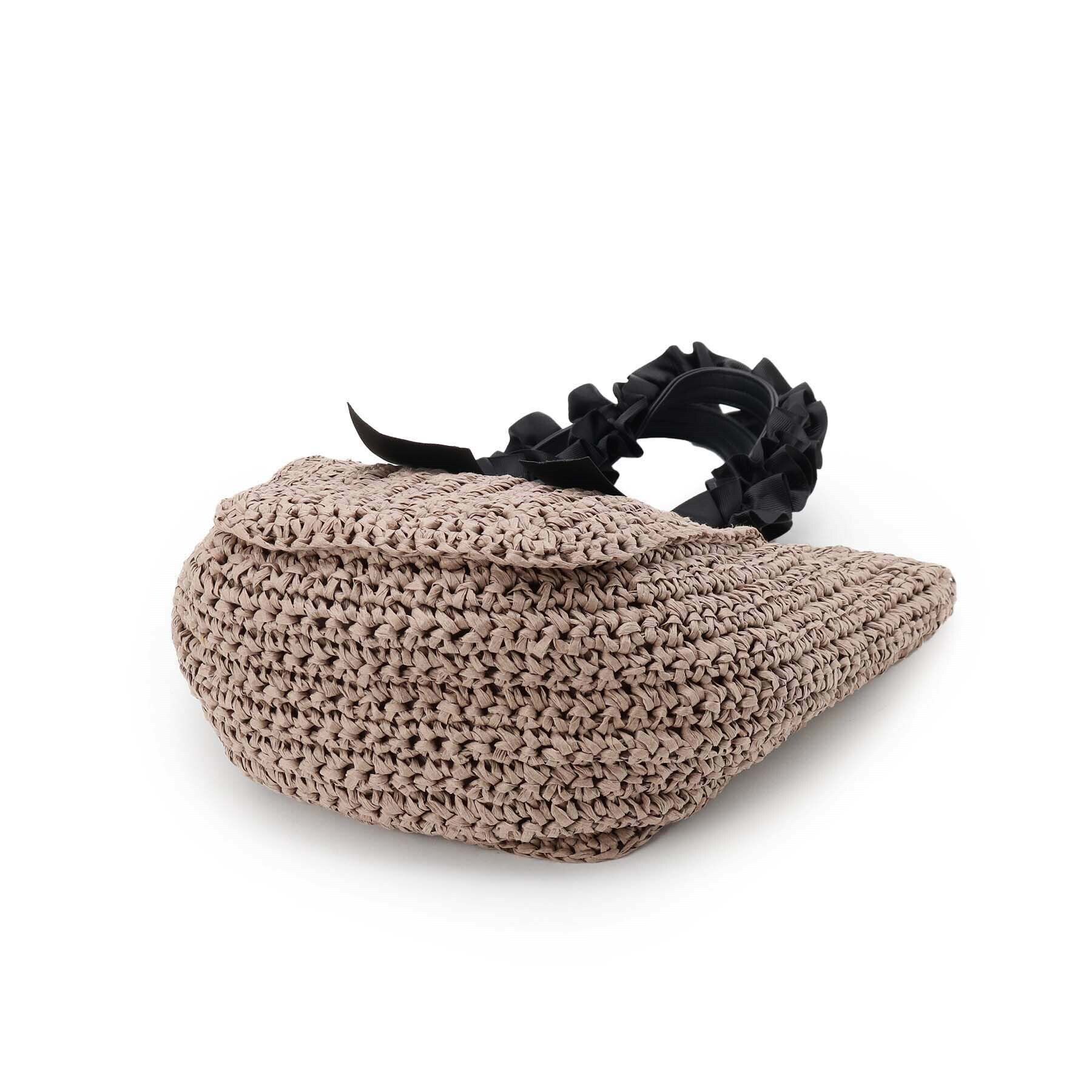 SunaUna「【持ち手フリルリボン】ペーパーバッグ」|トートバッグ|