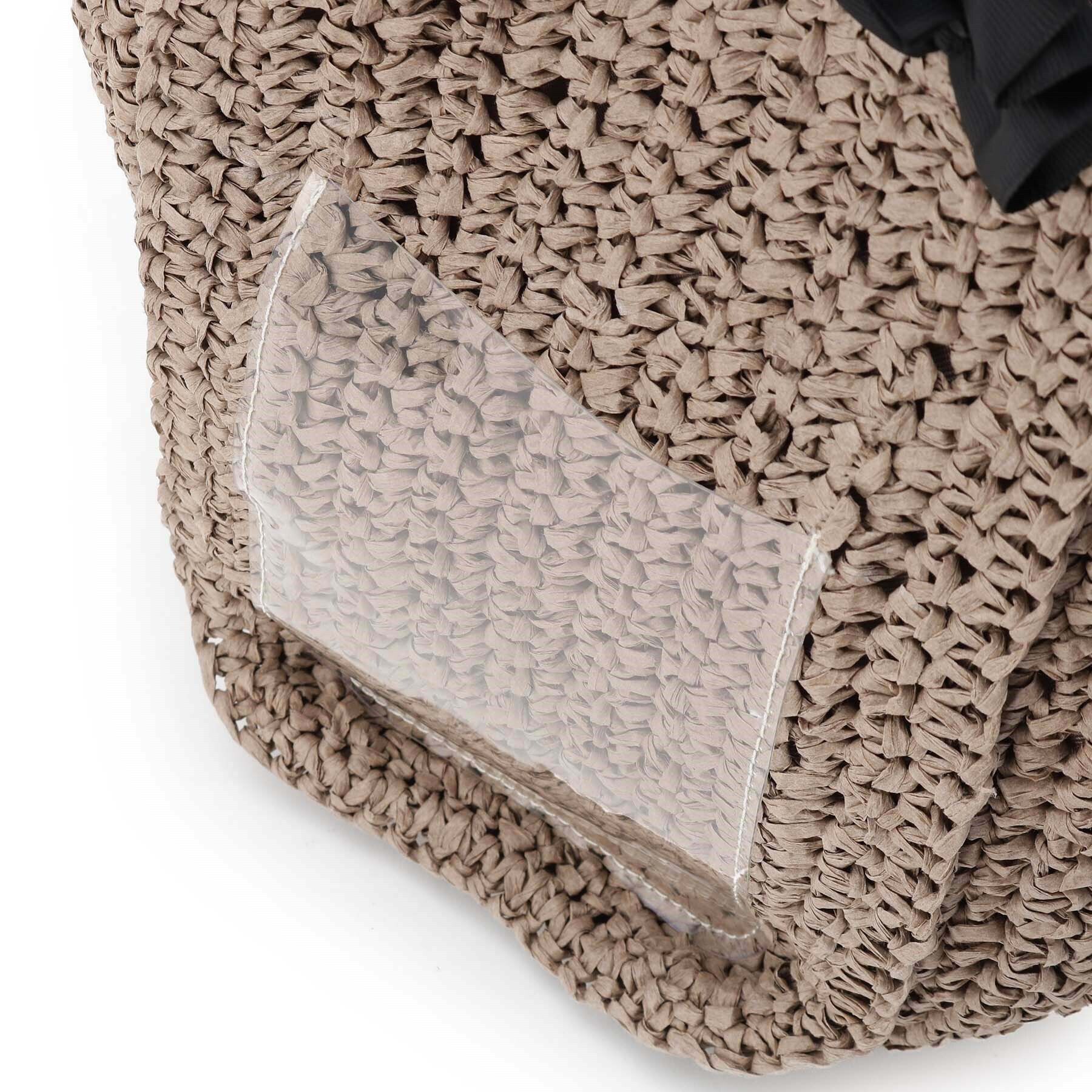 SunaUna「【持ち手フリルリボン】ペーパーバッグ」|トートバッグ|