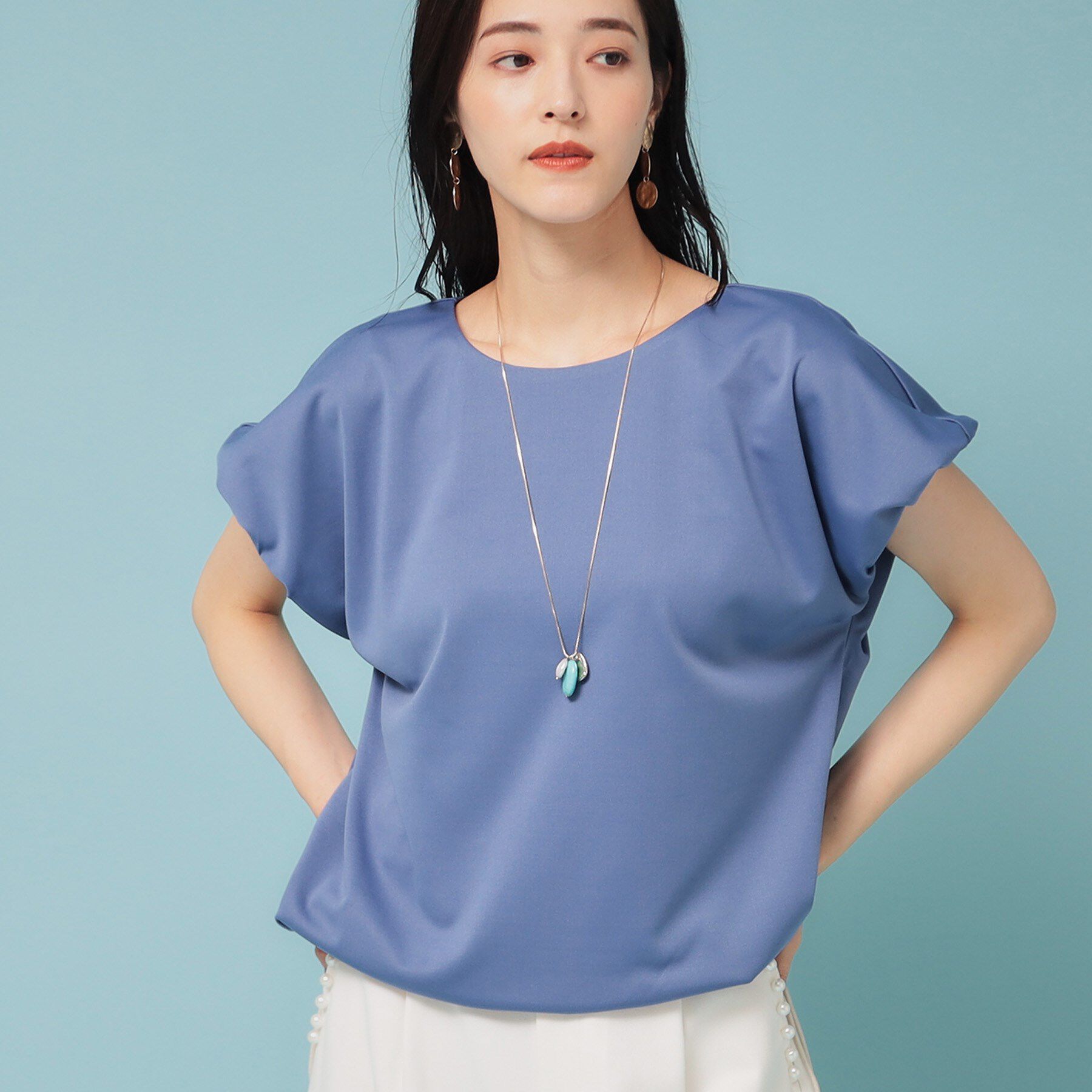 SunaUna「【ドロスト使い】ギャザートップス」|Tシャツ・カットソー|