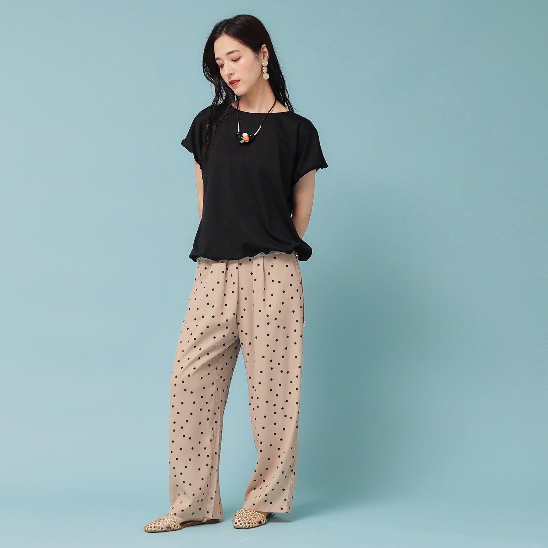 SunaUna「【ドロスト使い】ギャザートップス」|Tシャツ・カットソー|