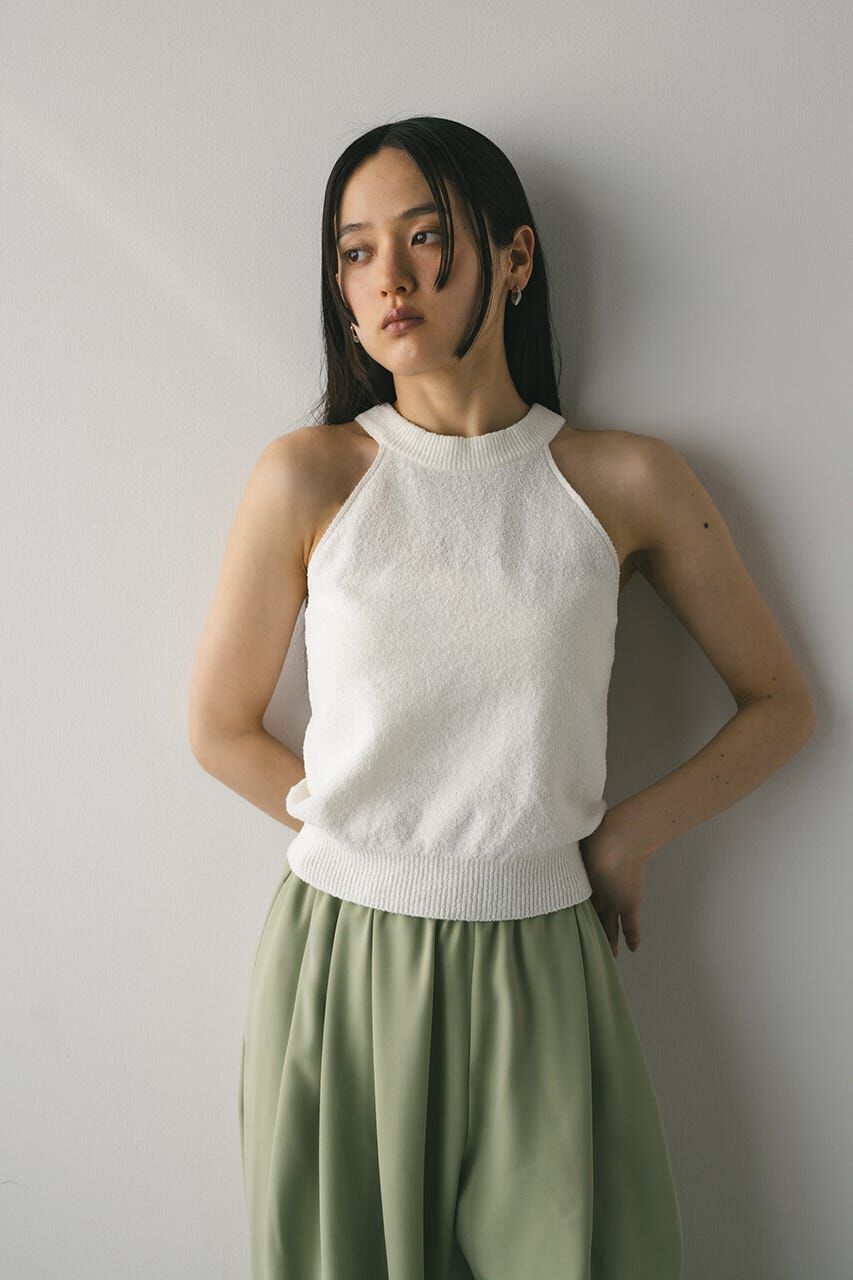 STYLEMIXER「パイルアメスリニットトップ」|タンクトップ|WHT