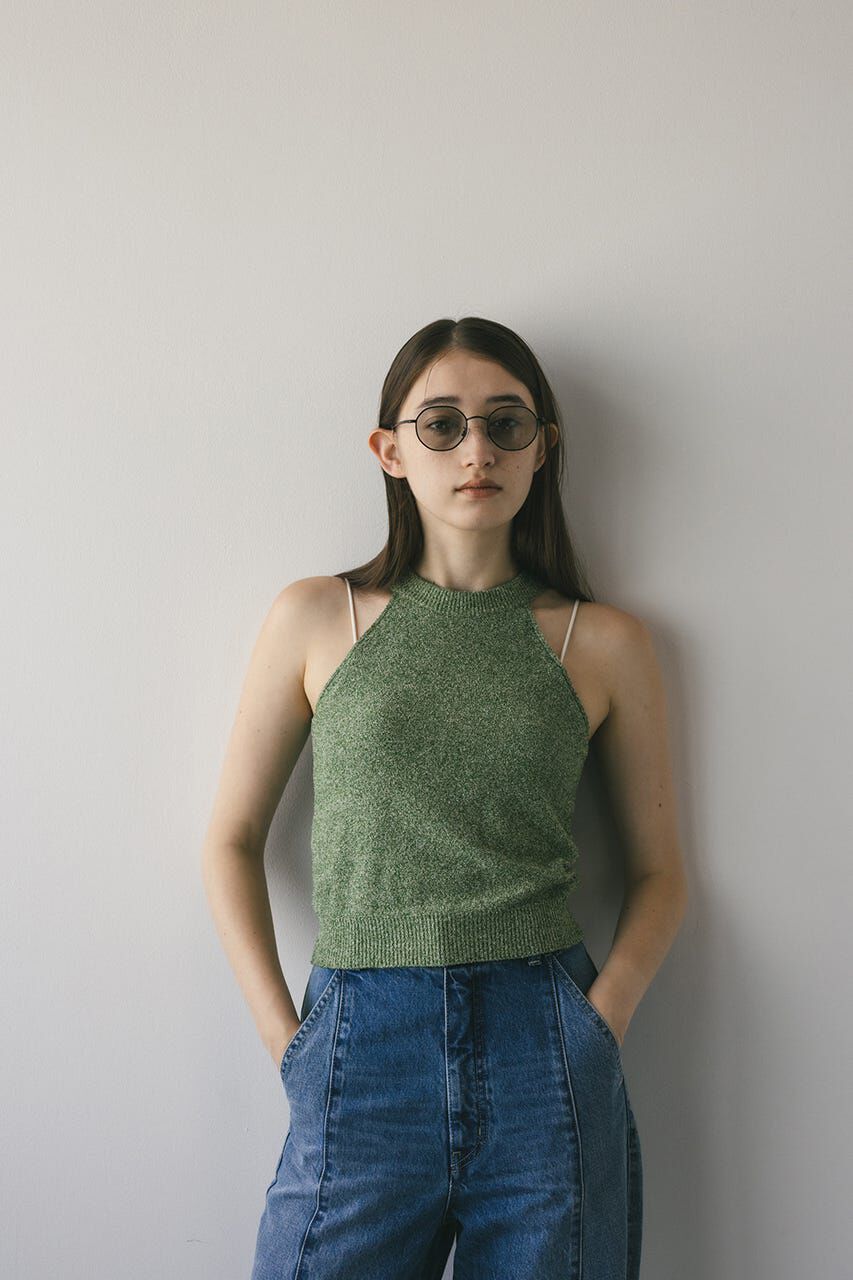 STYLEMIXER「パイルアメスリニットトップ」|タンクトップ|GRN