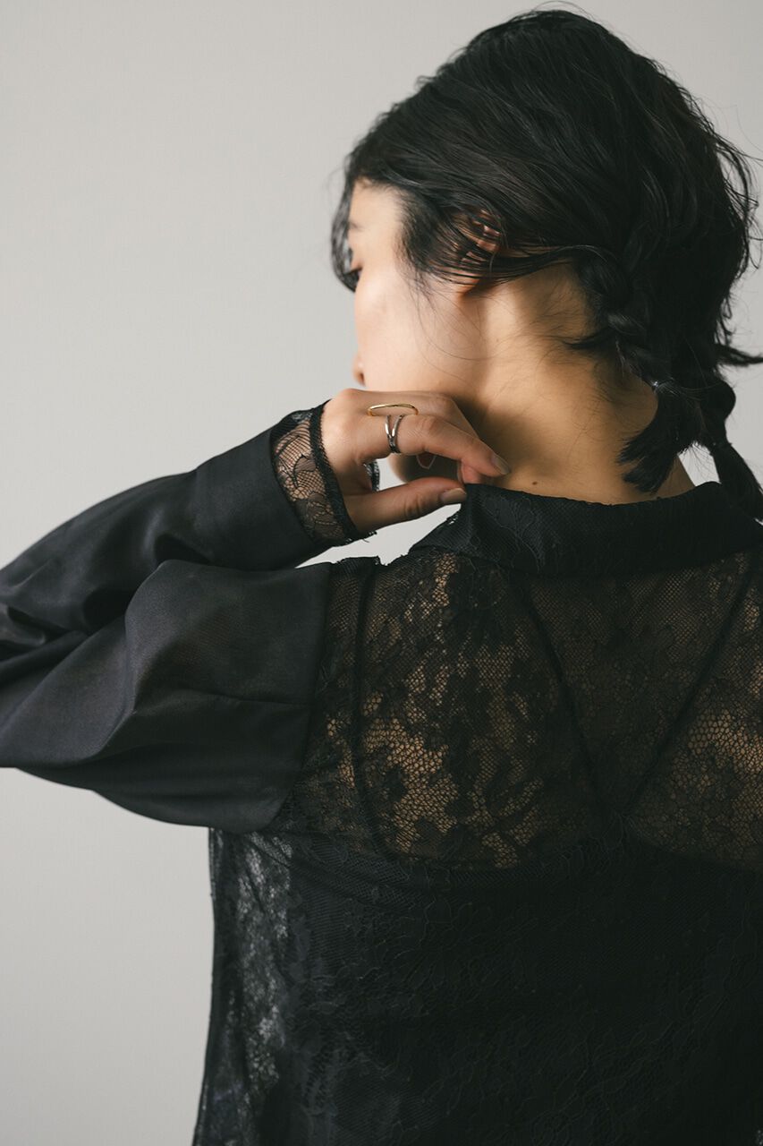 STYLEMIXER「レースレイヤーシャツ」|シャツ・ブラウス|