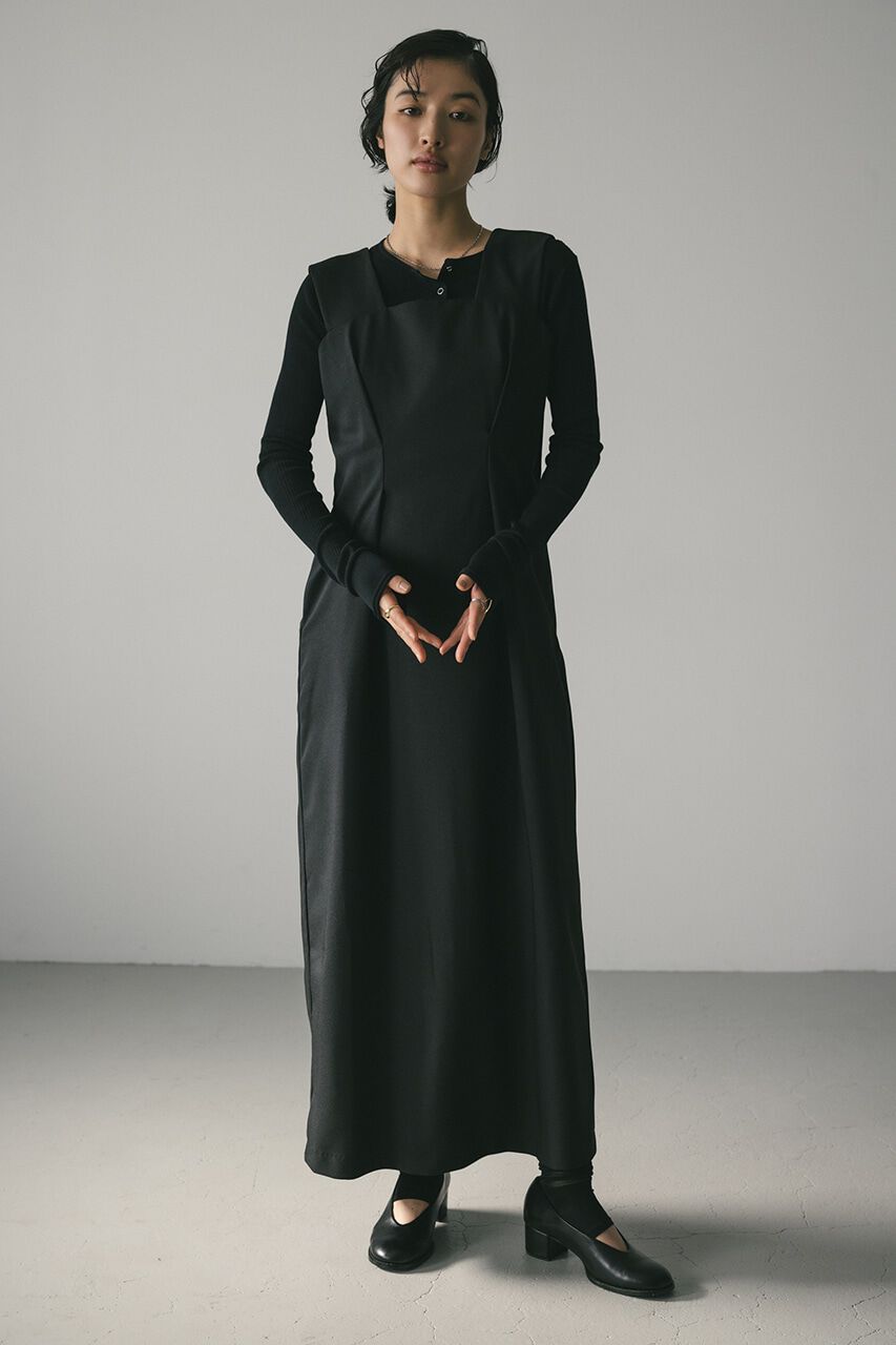 STYLEMIXER「ワイドストラップワンピース」|ワンピース|BLK