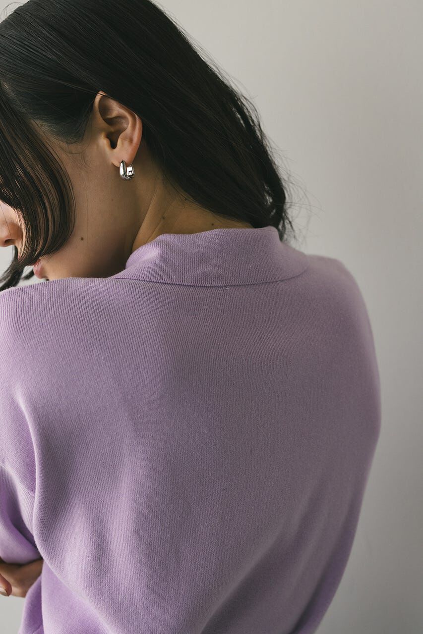 STYLEMIXER「ハーフリーブドライニットポロ」|ニット・セーター|