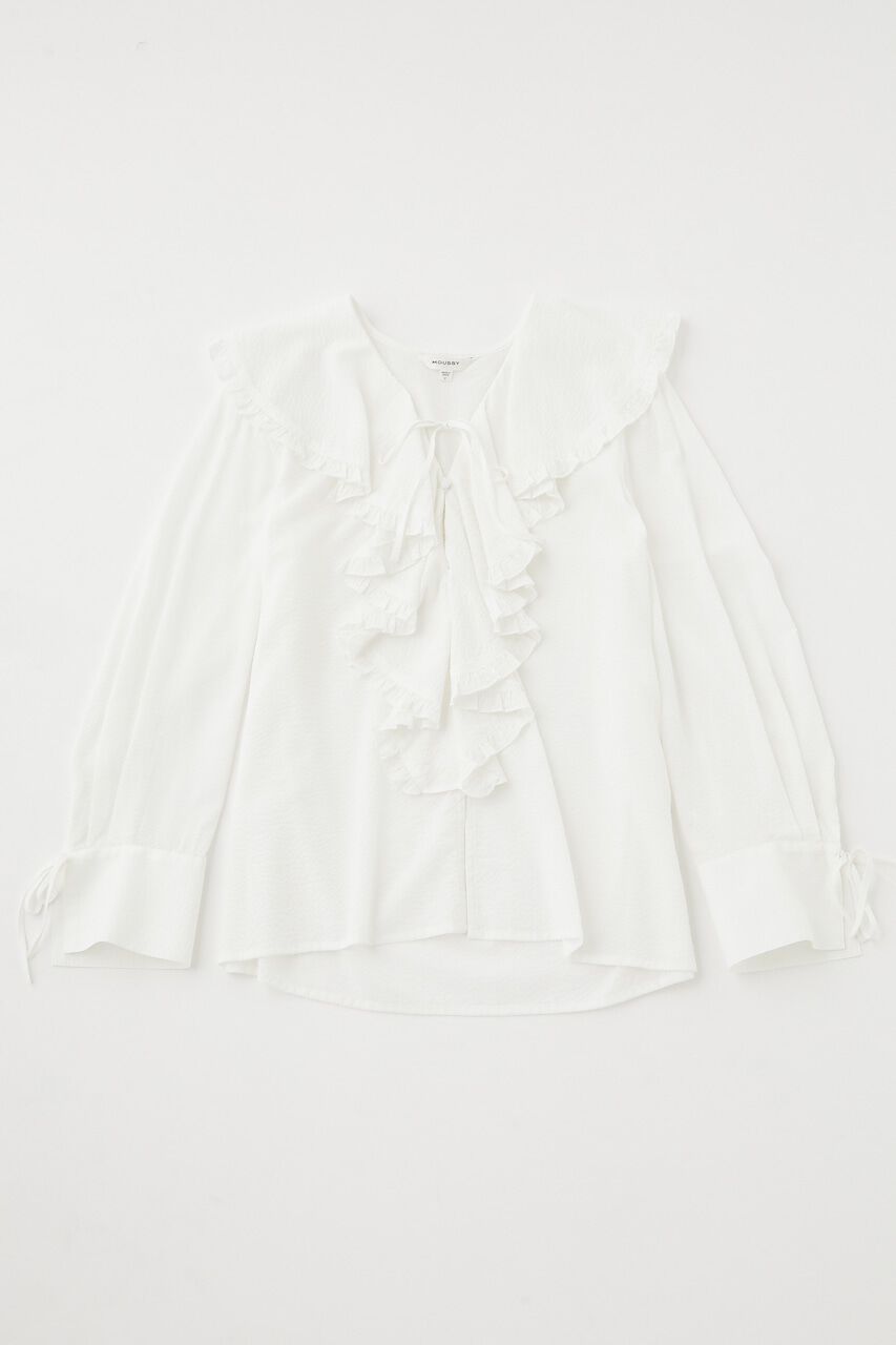 MOUSSY「STRIPE RAFFLE ブラウス」|シャツ・ブラウス|