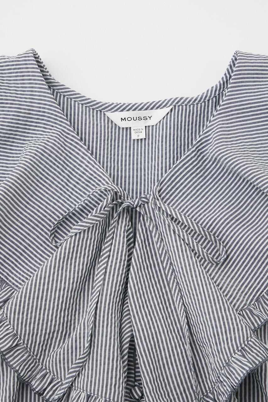 MOUSSY「STRIPE RAFFLE ブラウス」|シャツ・ブラウス|
