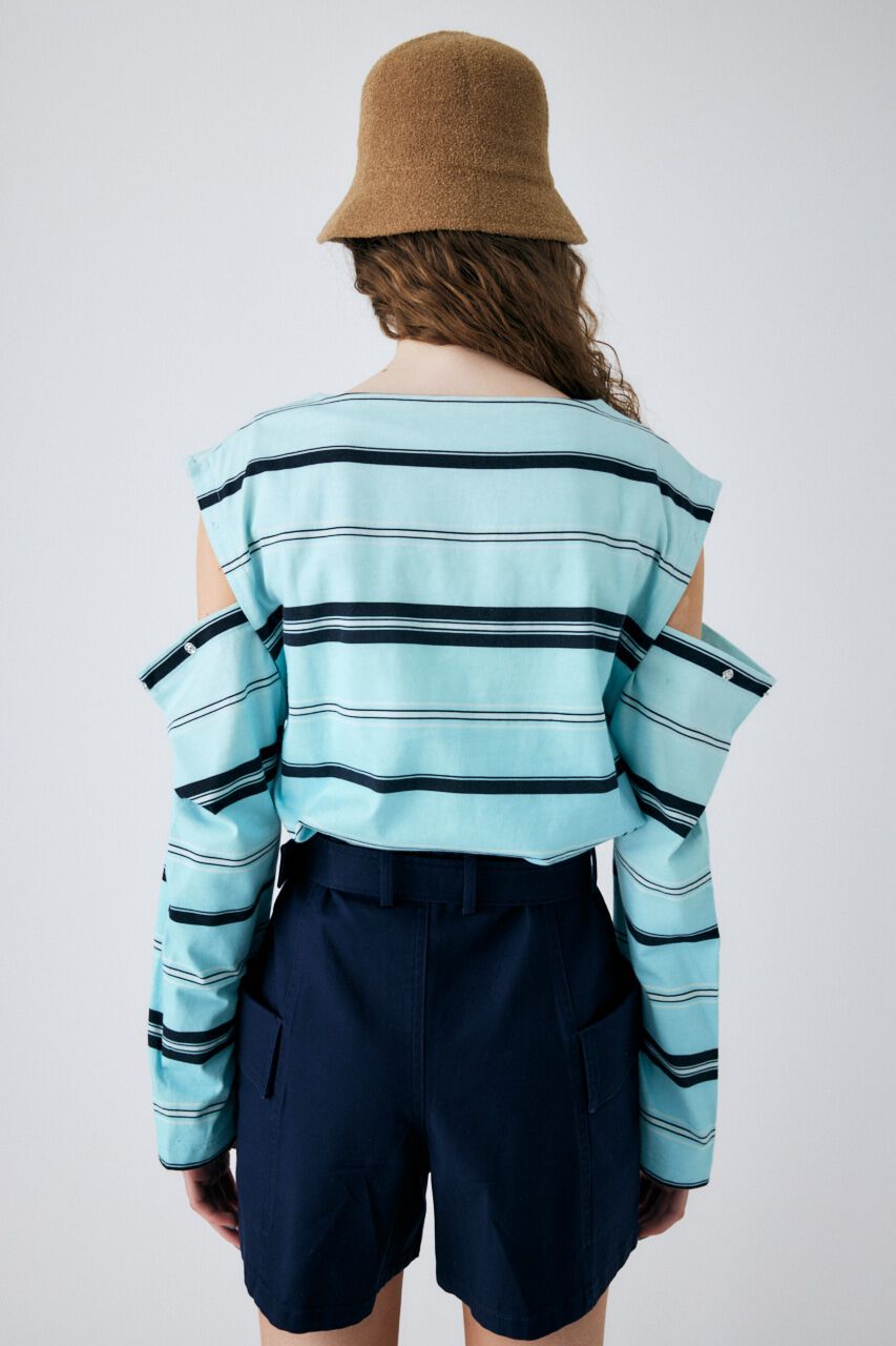 MOUSSY「OPEN SHOULDER LS Tシャツ」|Tシャツ・カットソー|