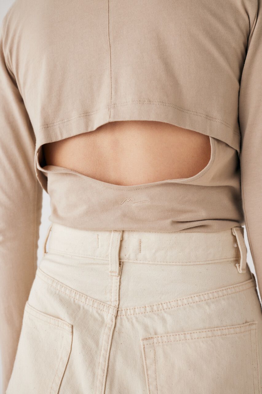 MOUSSY「LOGO CUT」|Tシャツ・カットソー|L/BEG1