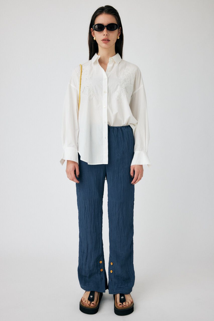 MOUSSY「EMBROIDERY POPLIN LOOSE シャツ」|シャツ・ブラウス|IVOY3
