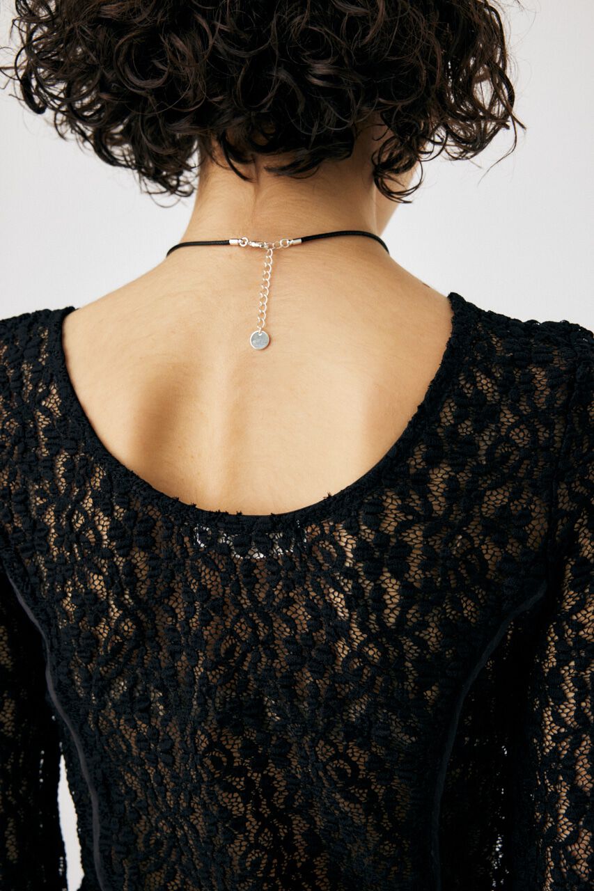 MOUSSY「BACK OPEN LACE CUT トップス」|Tシャツ・カットソー|