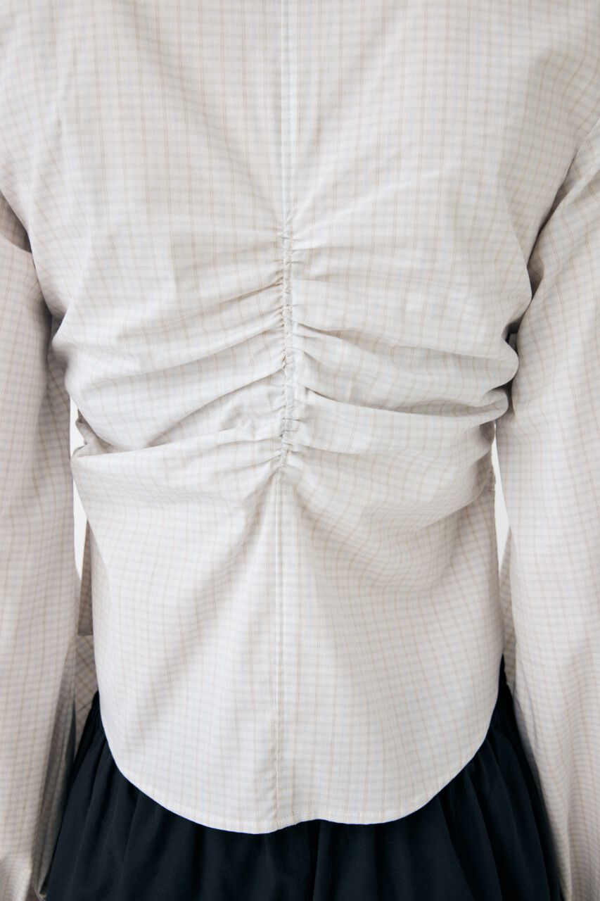 MOUSSY「RUCHED STRETCH シャツ」|シャツ・ブラウス|