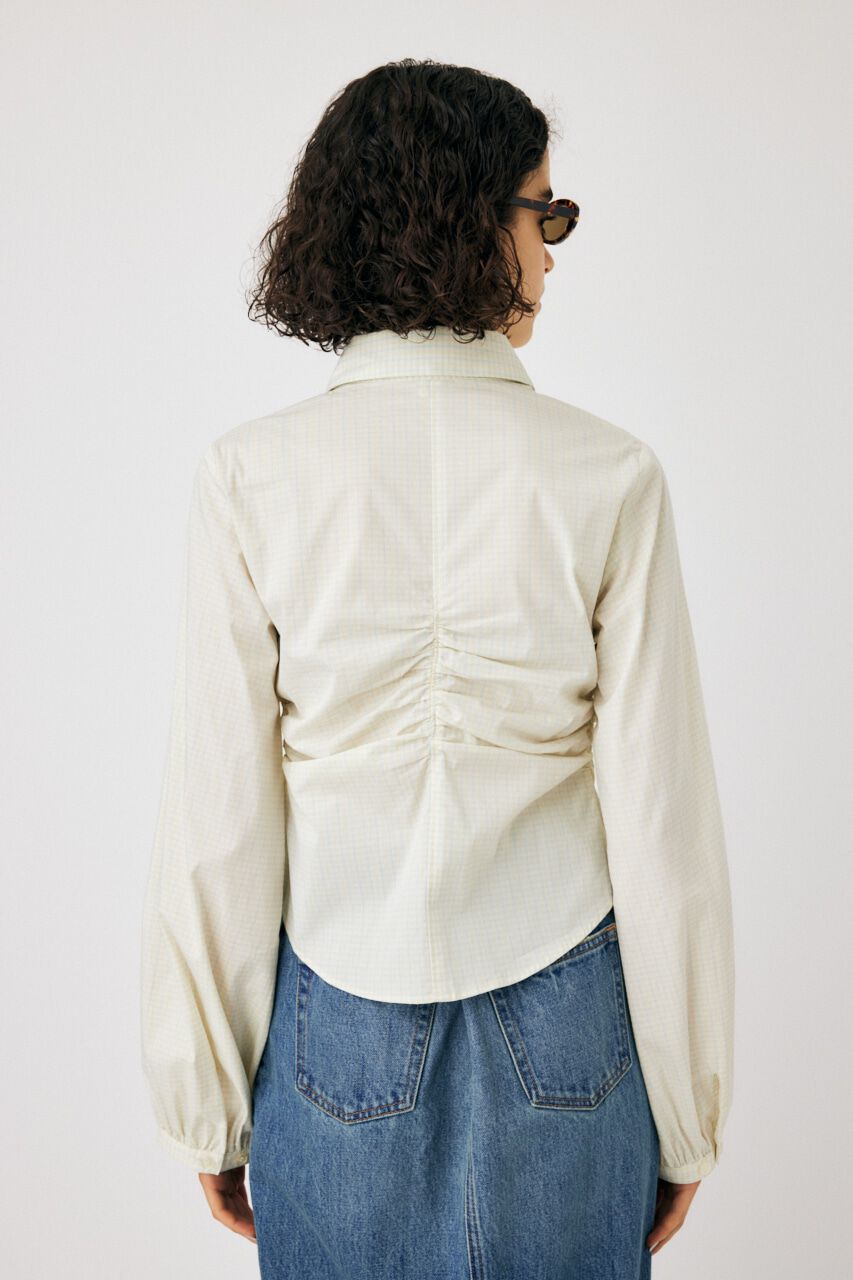 MOUSSY「RUCHED STRETCH シャツ」|シャツ・ブラウス|