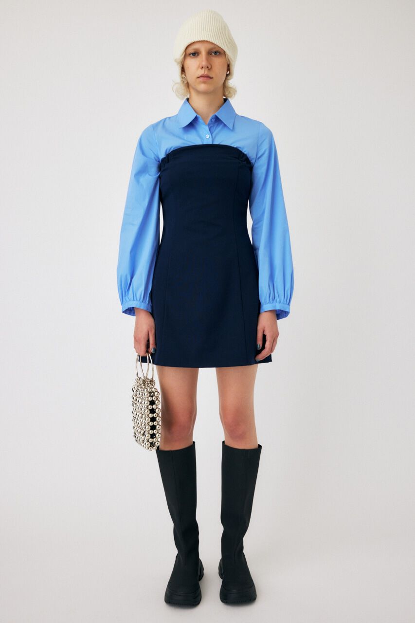 MOUSSY「RUCHED STRETCH シャツ」|シャツ・ブラウス|