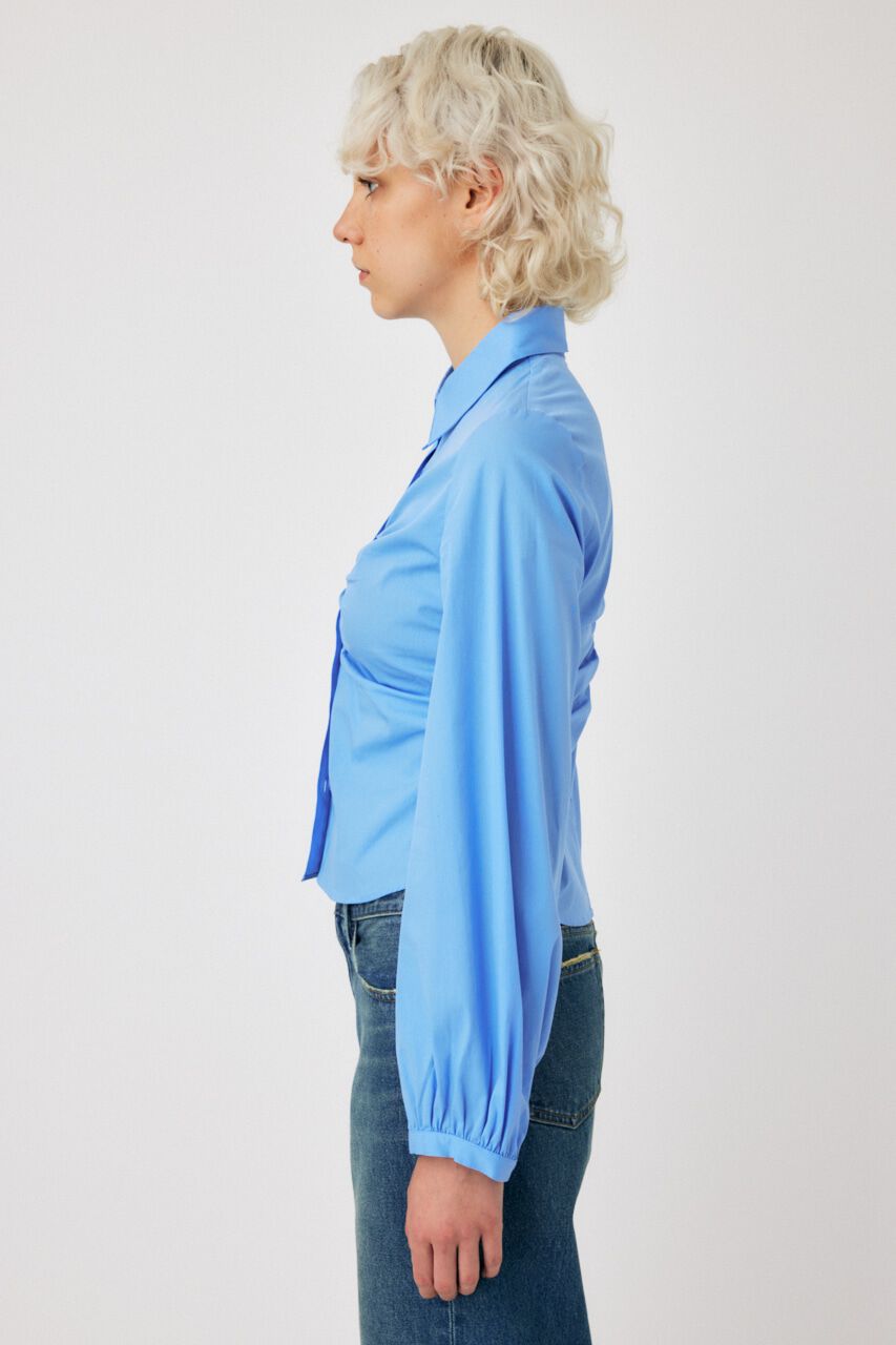 MOUSSY「RUCHED STRETCH シャツ」|シャツ・ブラウス|
