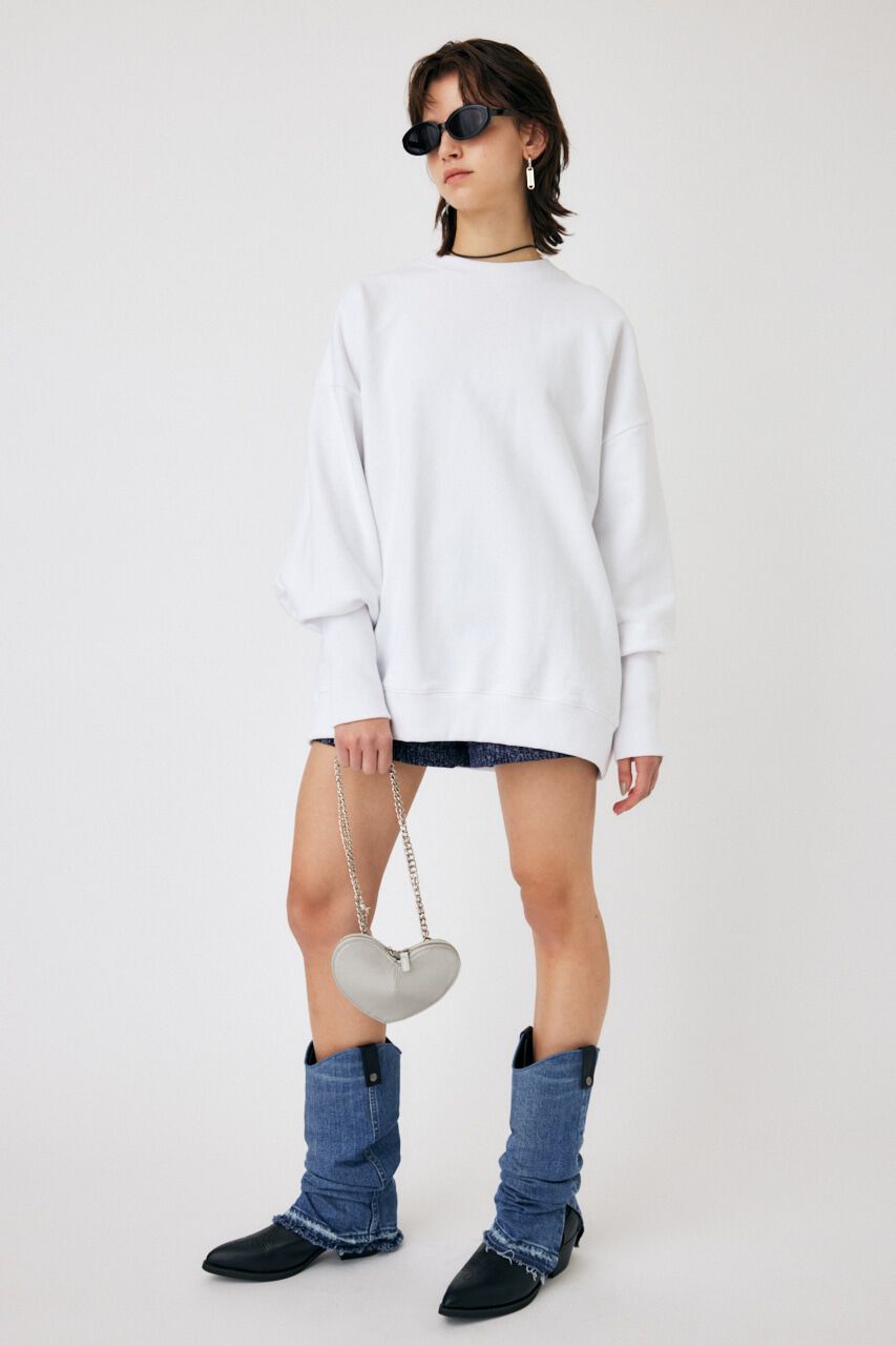 MOUSSY「BACK GATHER LOOSE スウェット」|パーカー|
