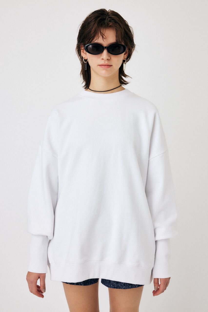 MOUSSY「BACK GATHER LOOSE スウェット」|パーカー|
