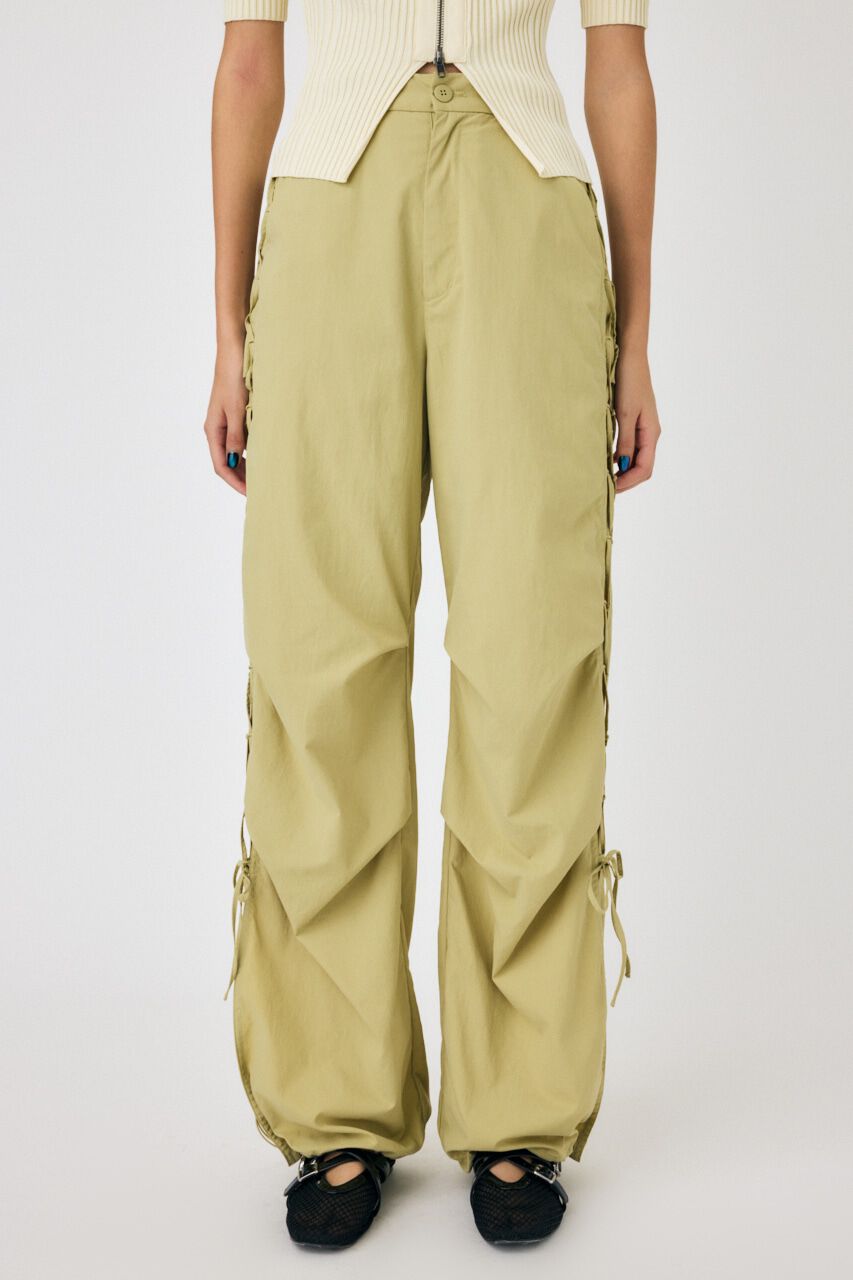 MOUSSY「SIDE LACE UP PARACHUTE パンツ」|その他|