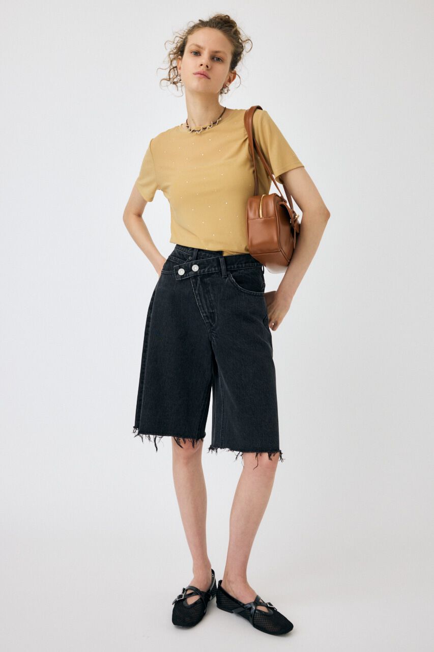 MOUSSY「RHINESTONE SHEER Tシャツ」|Tシャツ・カットソー|