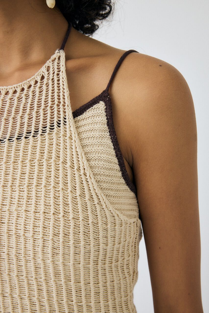 MOUSSY「MESH KNIT キャミソール」|キャミソール|